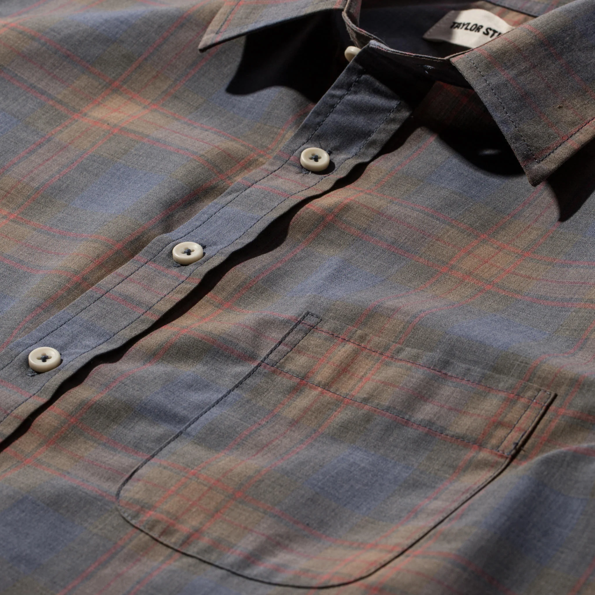 The Short Sleeve California in Melange Plaid - Image 7