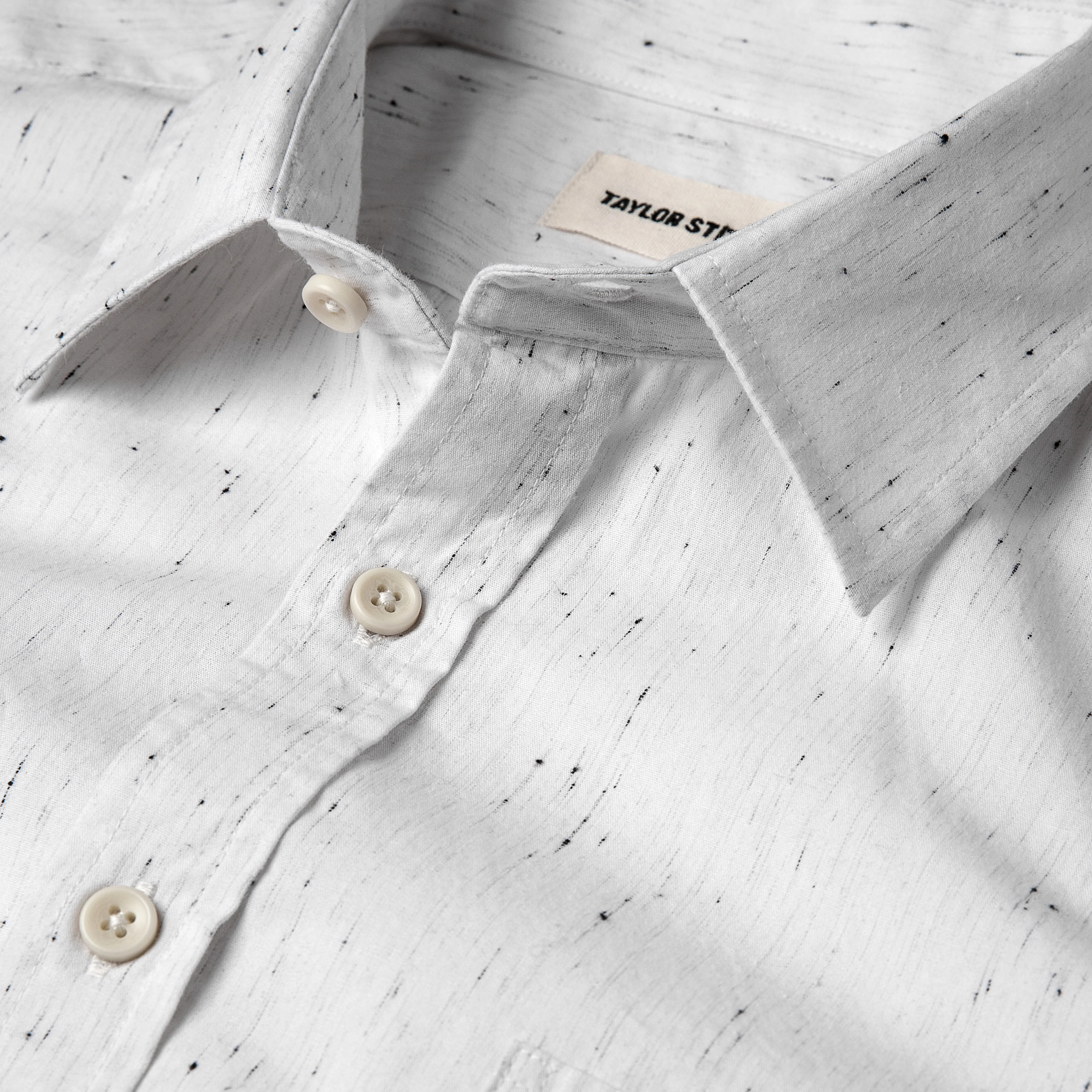 The Short Sleeve California in White Spacedye - Image 6