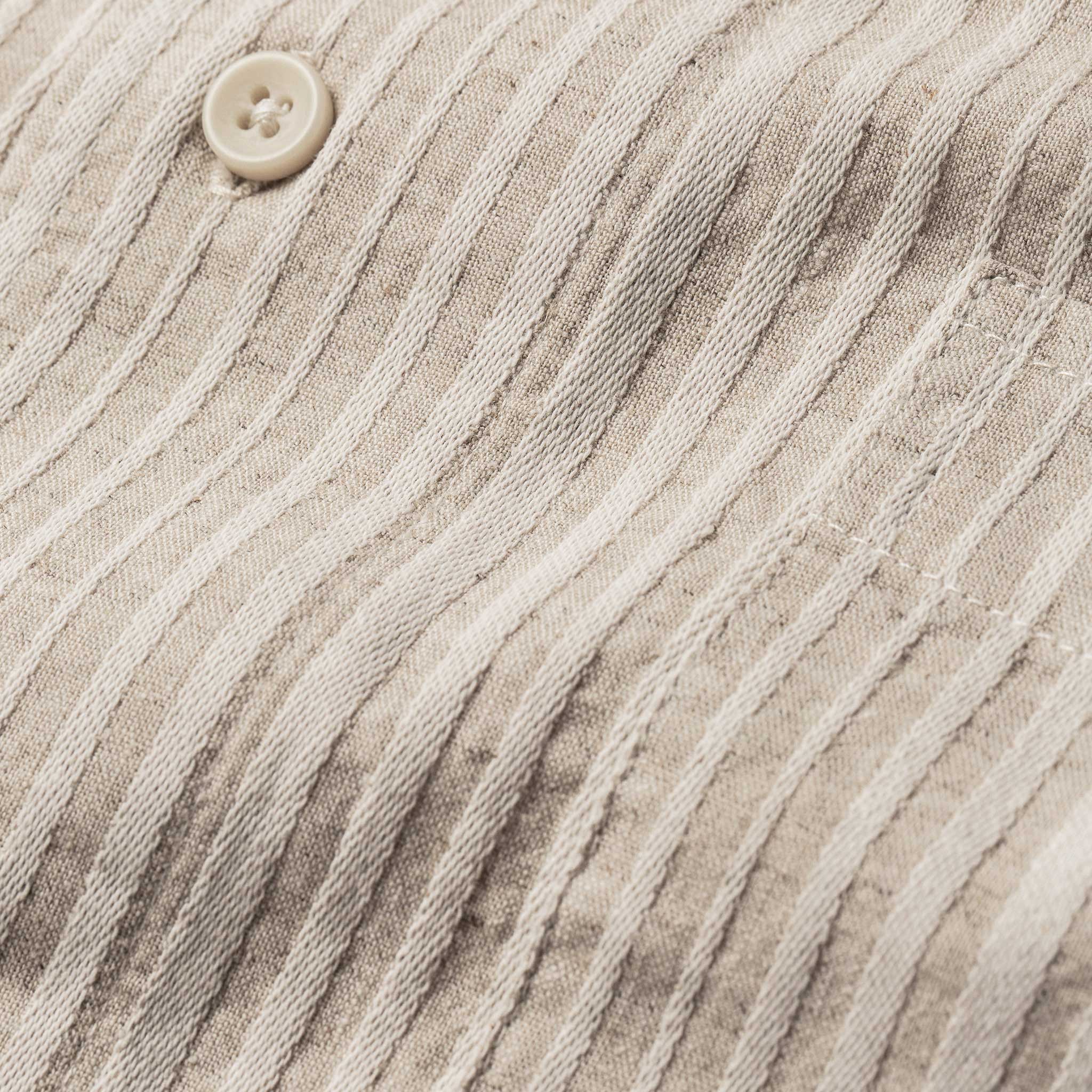 The Short Sleeve Hawthorne in Natural Stripe - Image 8