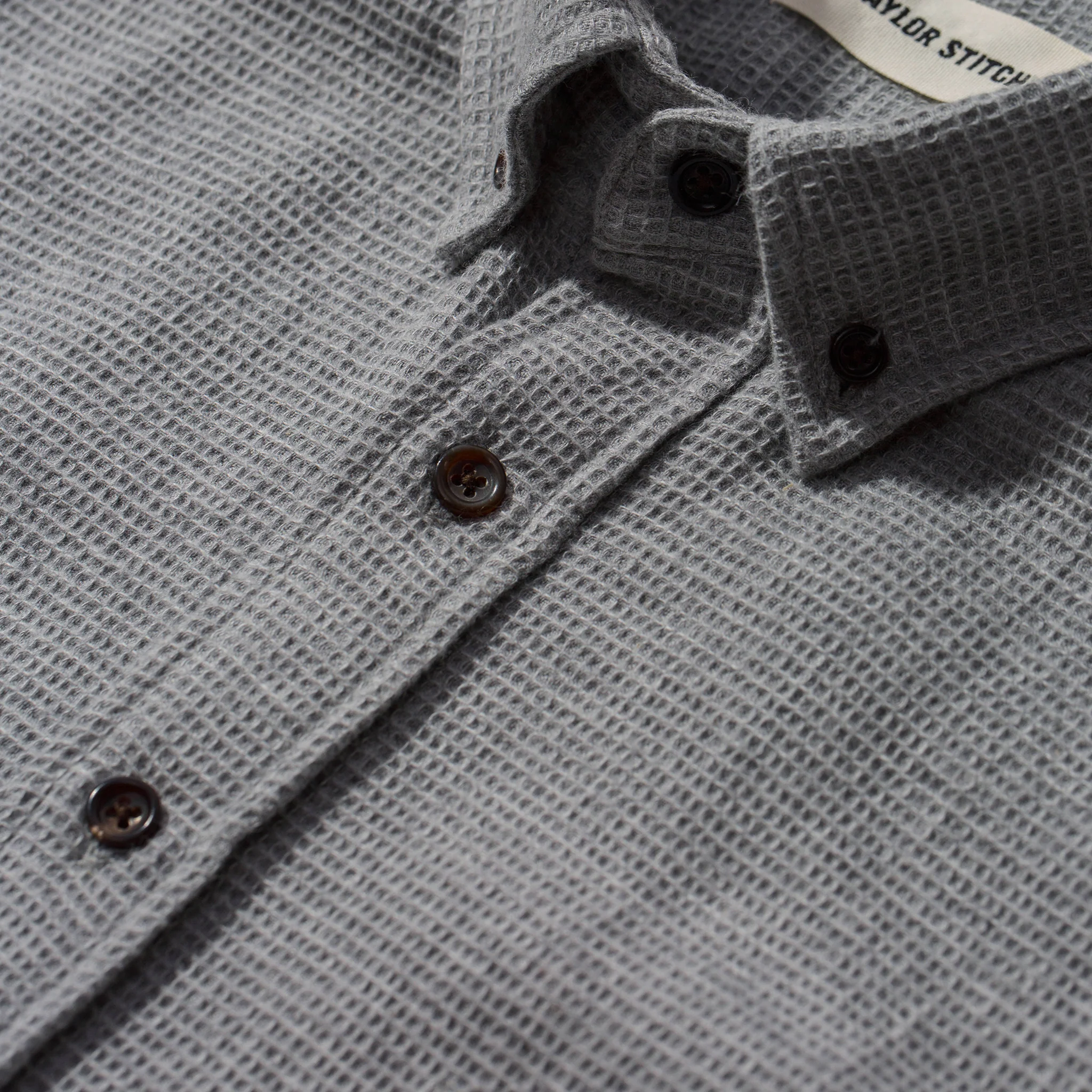 The Short Sleeve Jack in Ash Waffle - Image 5