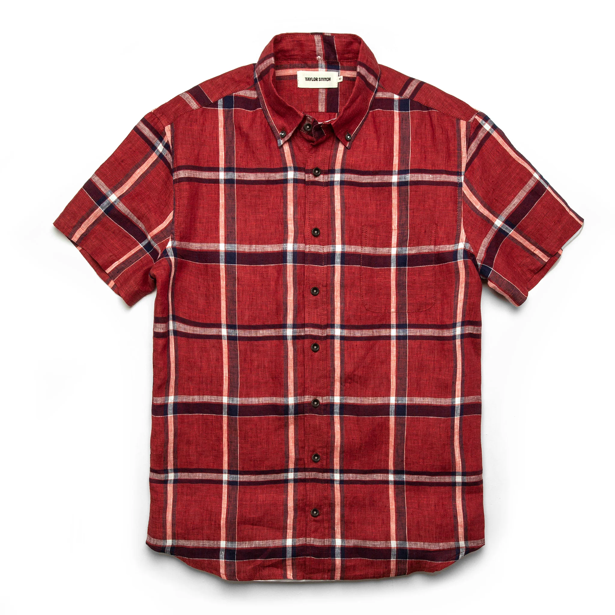 The Short Sleeve Jack in Crimson Plaid