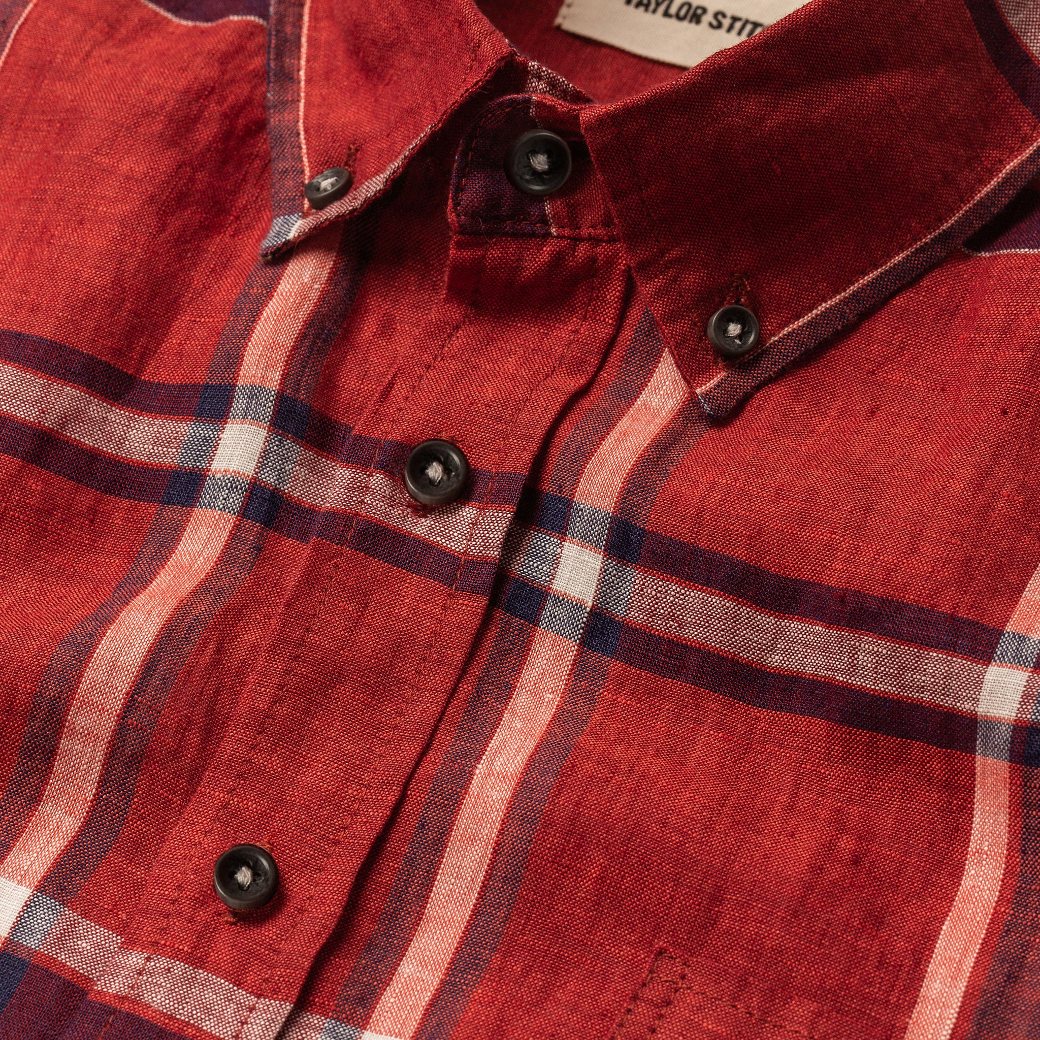 The Short Sleeve Jack in Crimson Plaid - Image 7