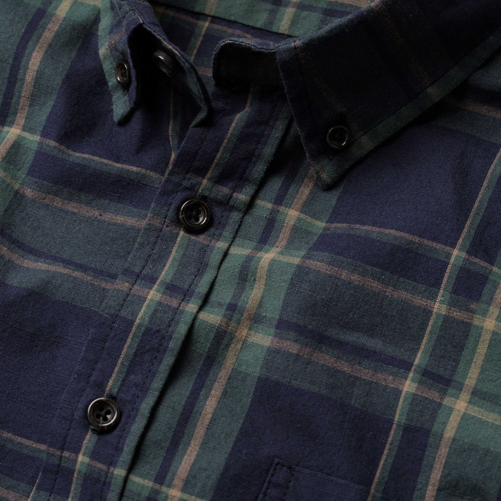 The Short Sleeve Jack in Green Madras - Image 6