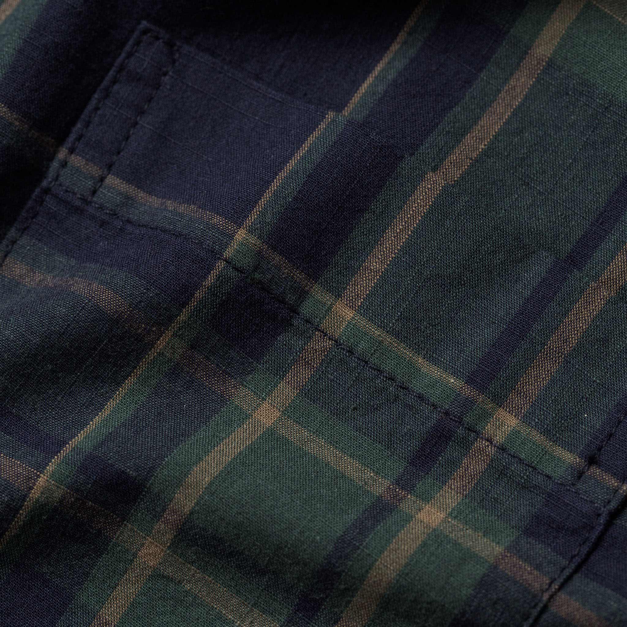 The Short Sleeve Jack in Green Madras - Image 7