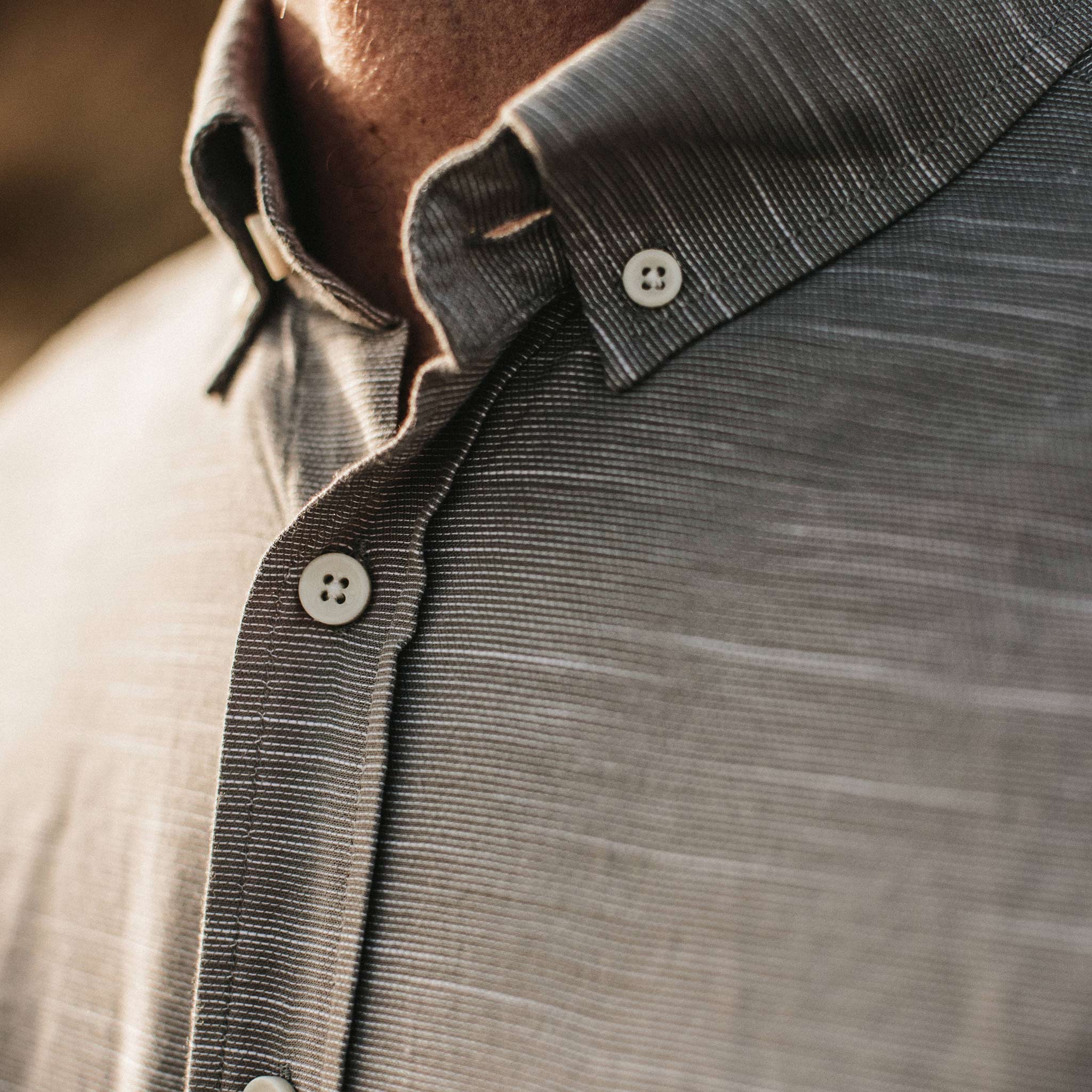 The Short Sleeve Jack in Grey Dobby - Image 4