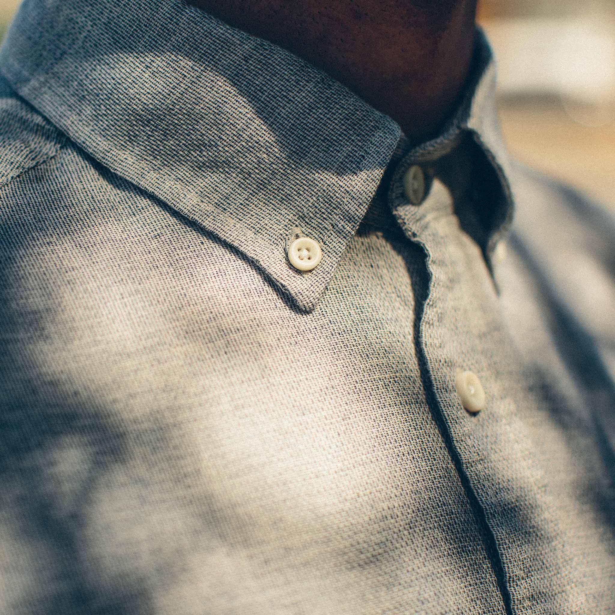 The Short Sleeve Jack in Heather Navy - Image 4