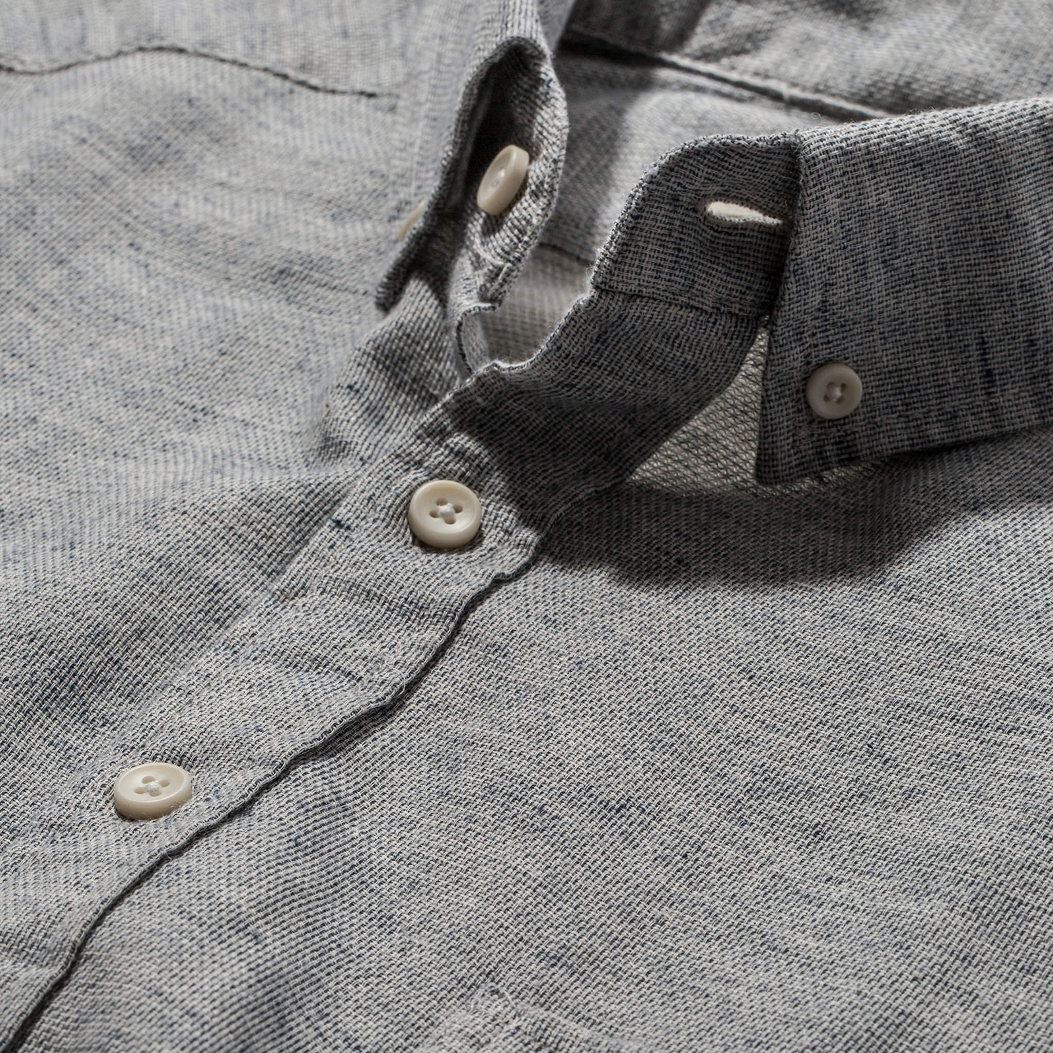 The Short Sleeve Jack in Heather Navy - Image 6