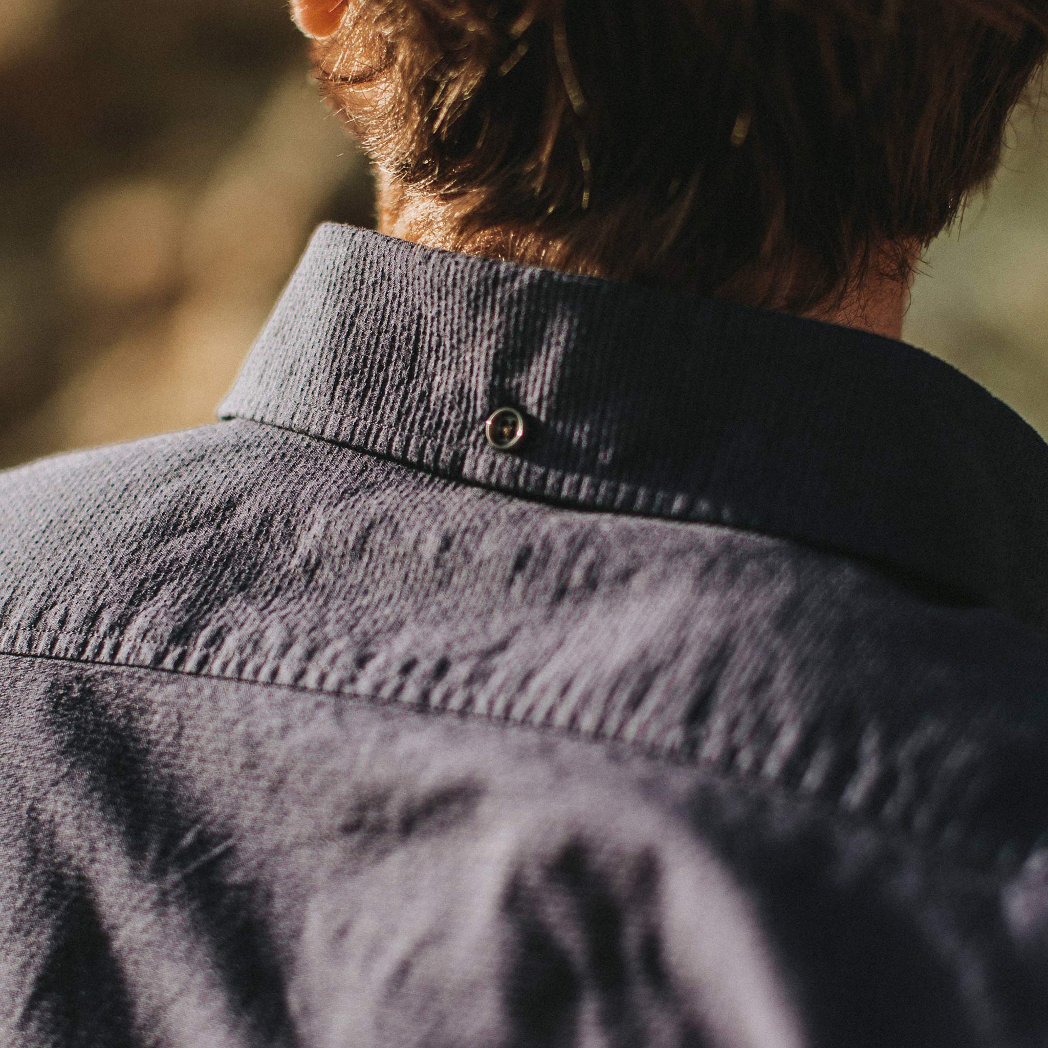 The Short Sleeve Jack in Indigo Dobby - Image 4