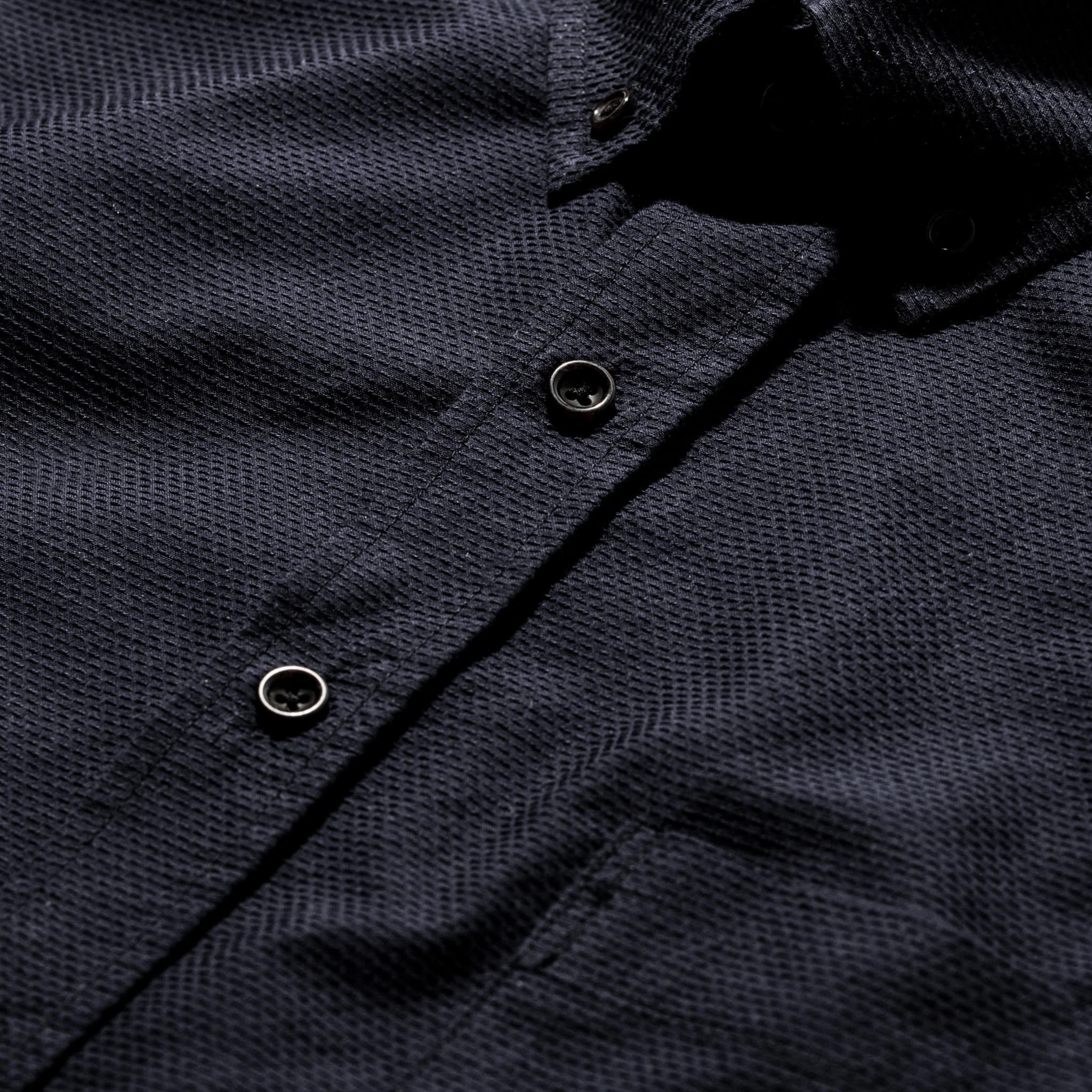 The Short Sleeve Jack in Indigo Dobby - Image 6