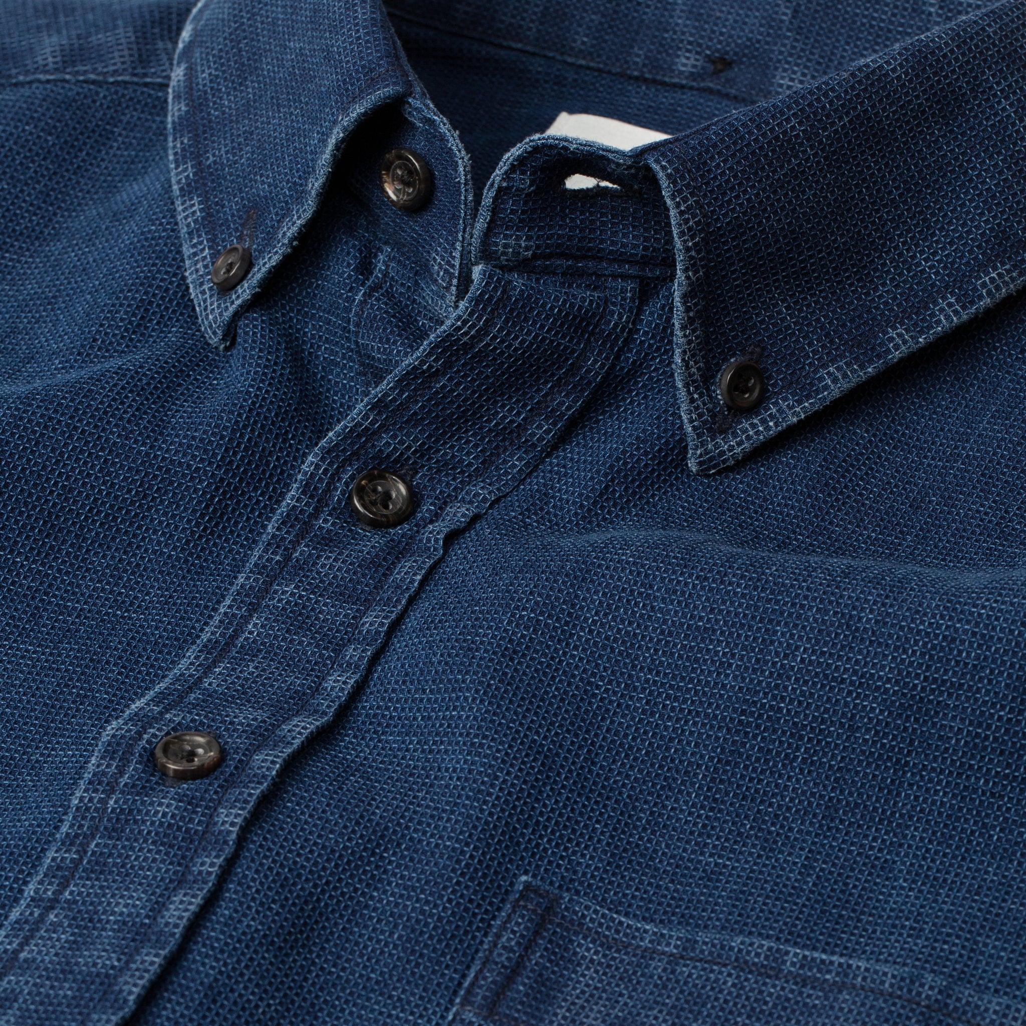 The Short Sleeve Jack in Mini Indigo Waffle - Image 7