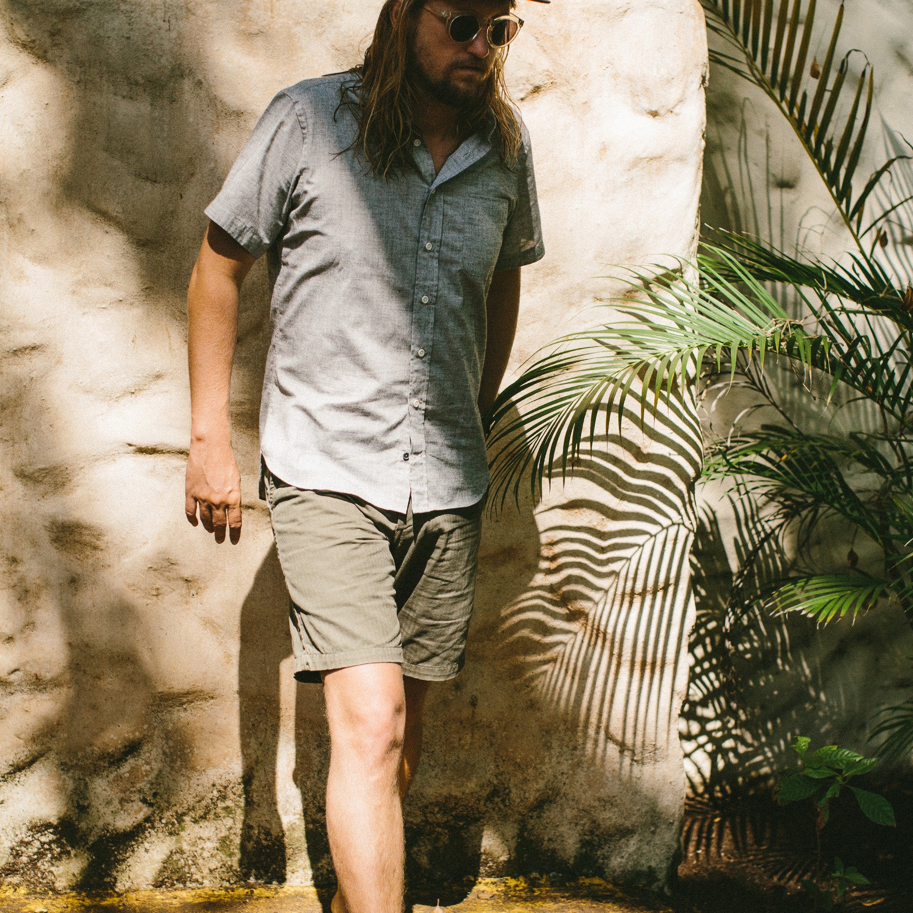 The Short Sleeve Jack in Steel Chambray - Image 7