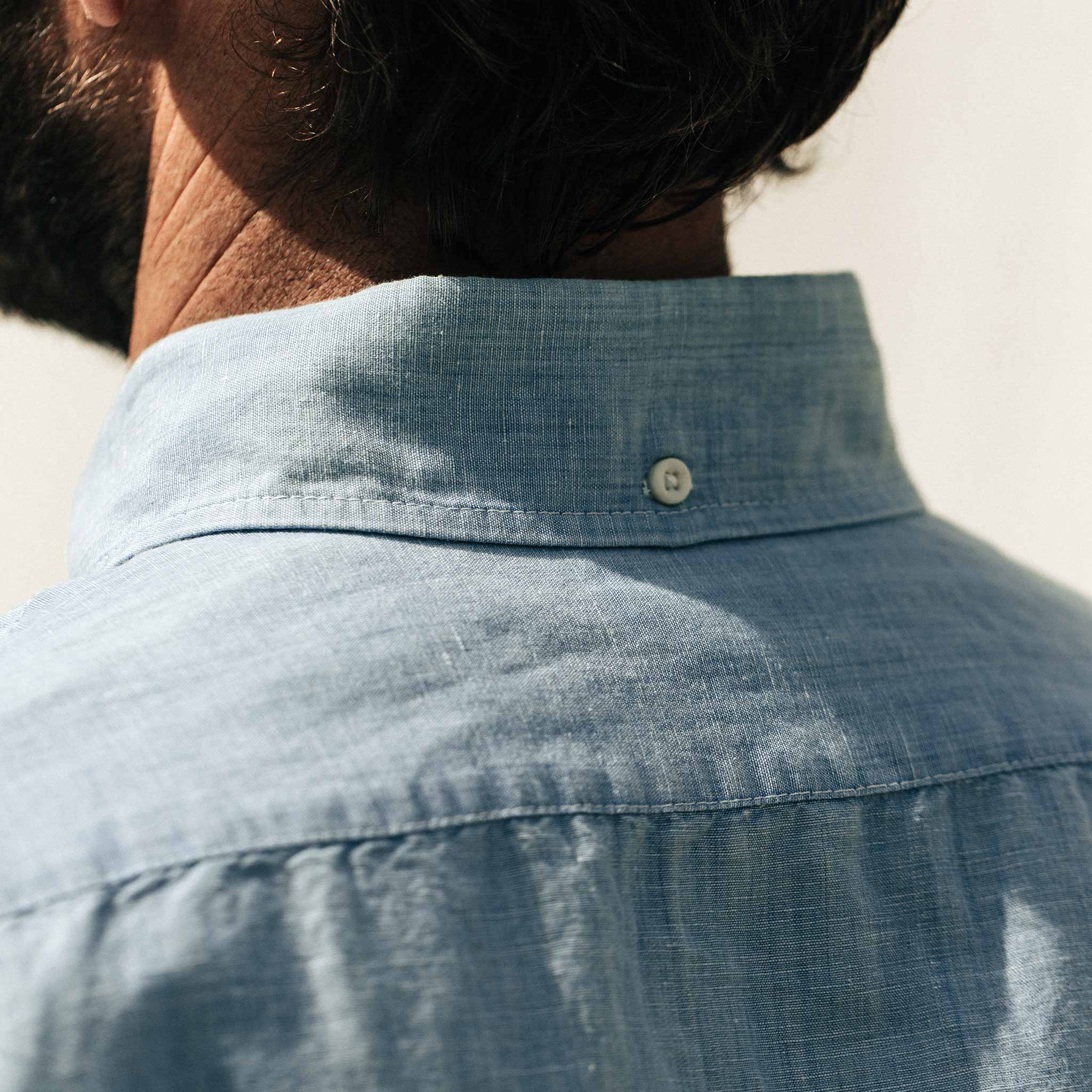 The Short Sleeve Jack in Sun Bleached Linen - Image 5