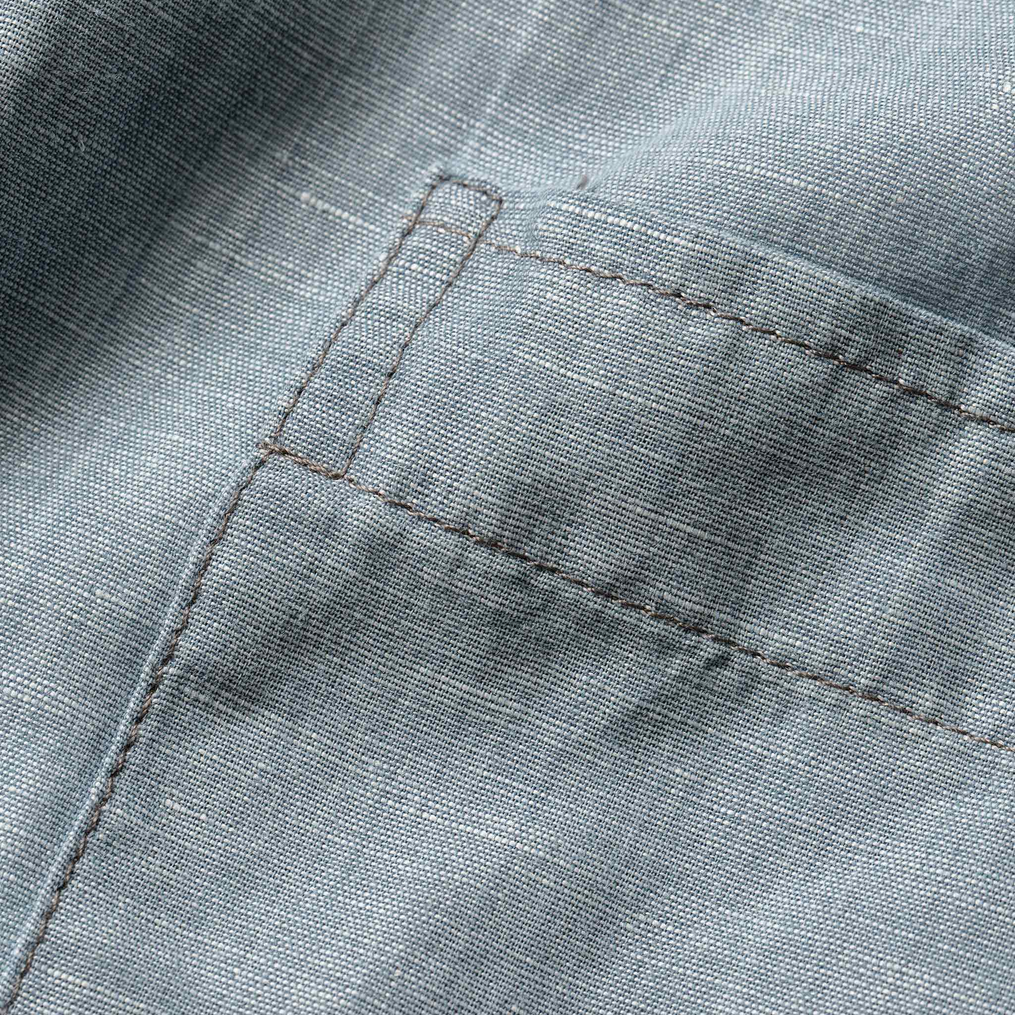 The Short Sleeve Jack in Sun Bleached Linen - Image 8