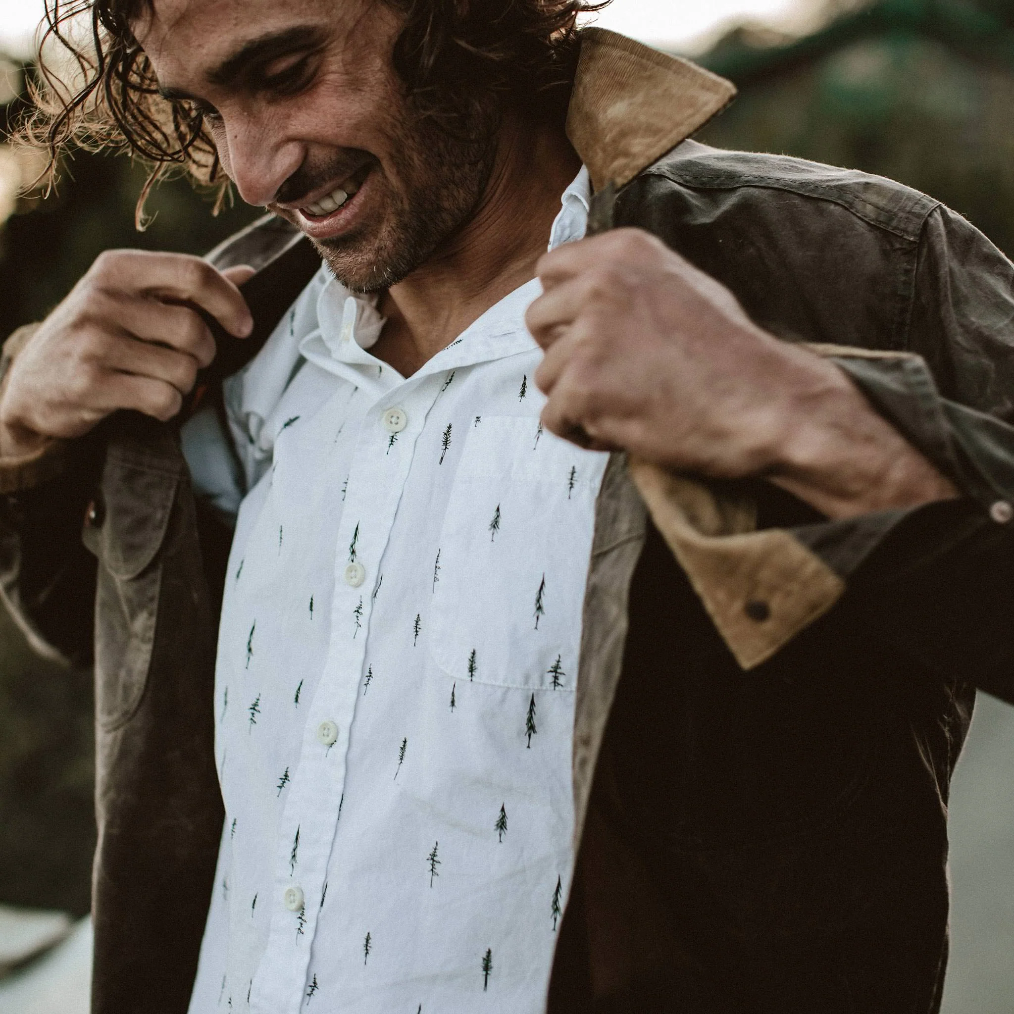 The Short Sleeve Jack in Tree Top Poplin - Image 5