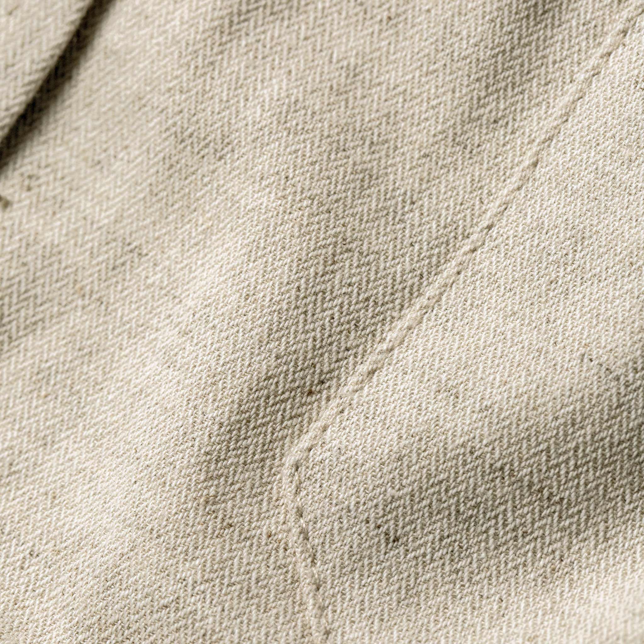 The Short Sleeve Western in Natural Herringbone - Image 7