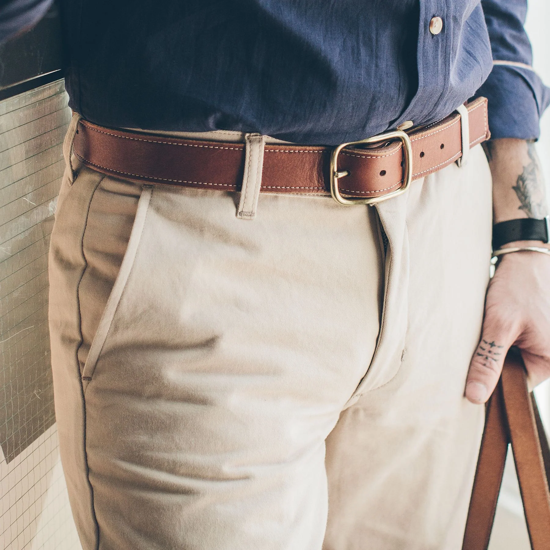 The Slim Chino in Light Stone - Image 4
