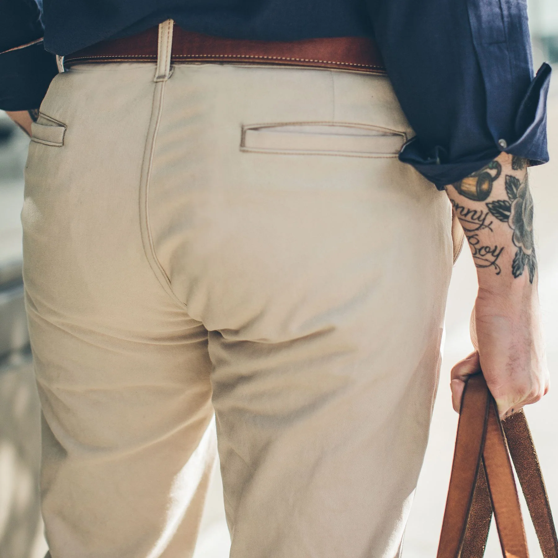 The Slim Chino in Light Stone - Image 6