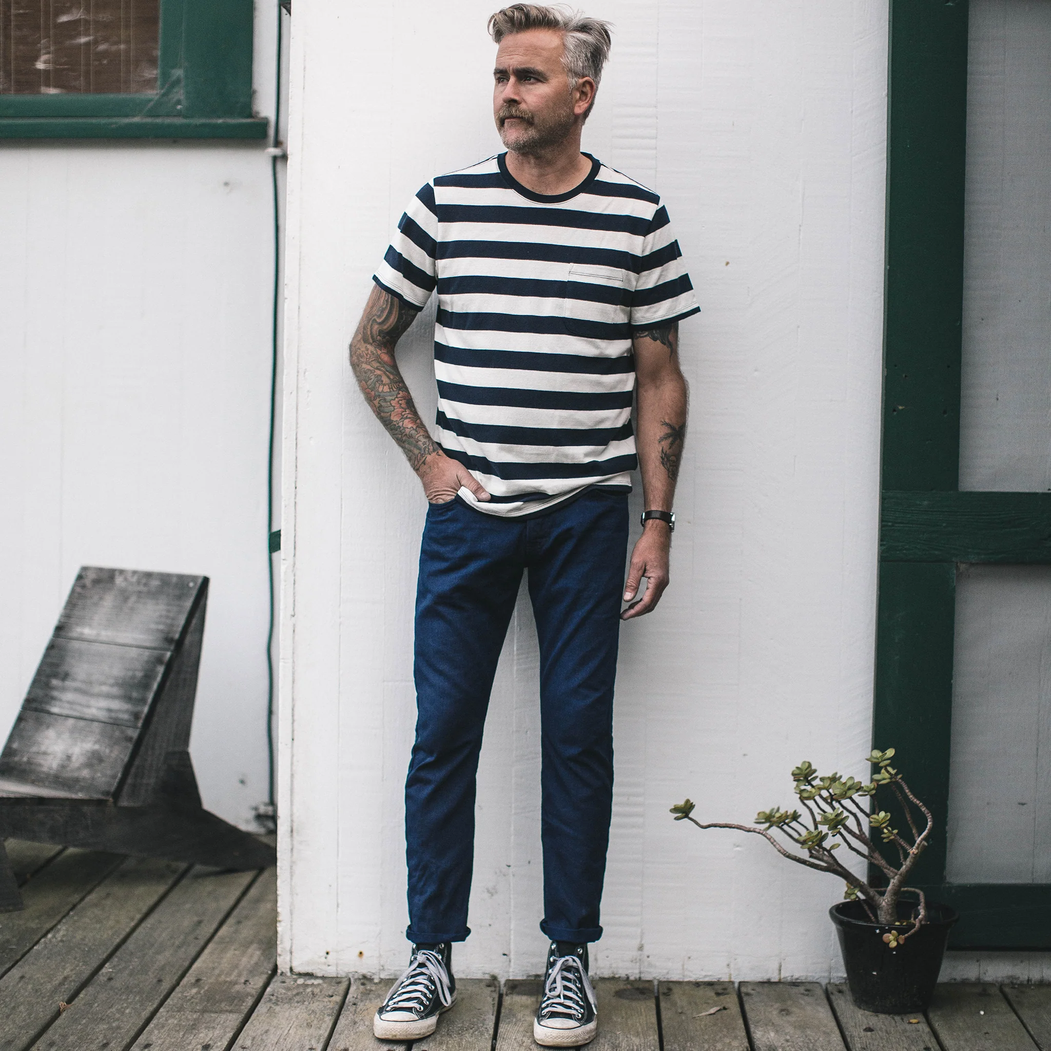 The Slim Jean in Double Indigo Standard - Image 2