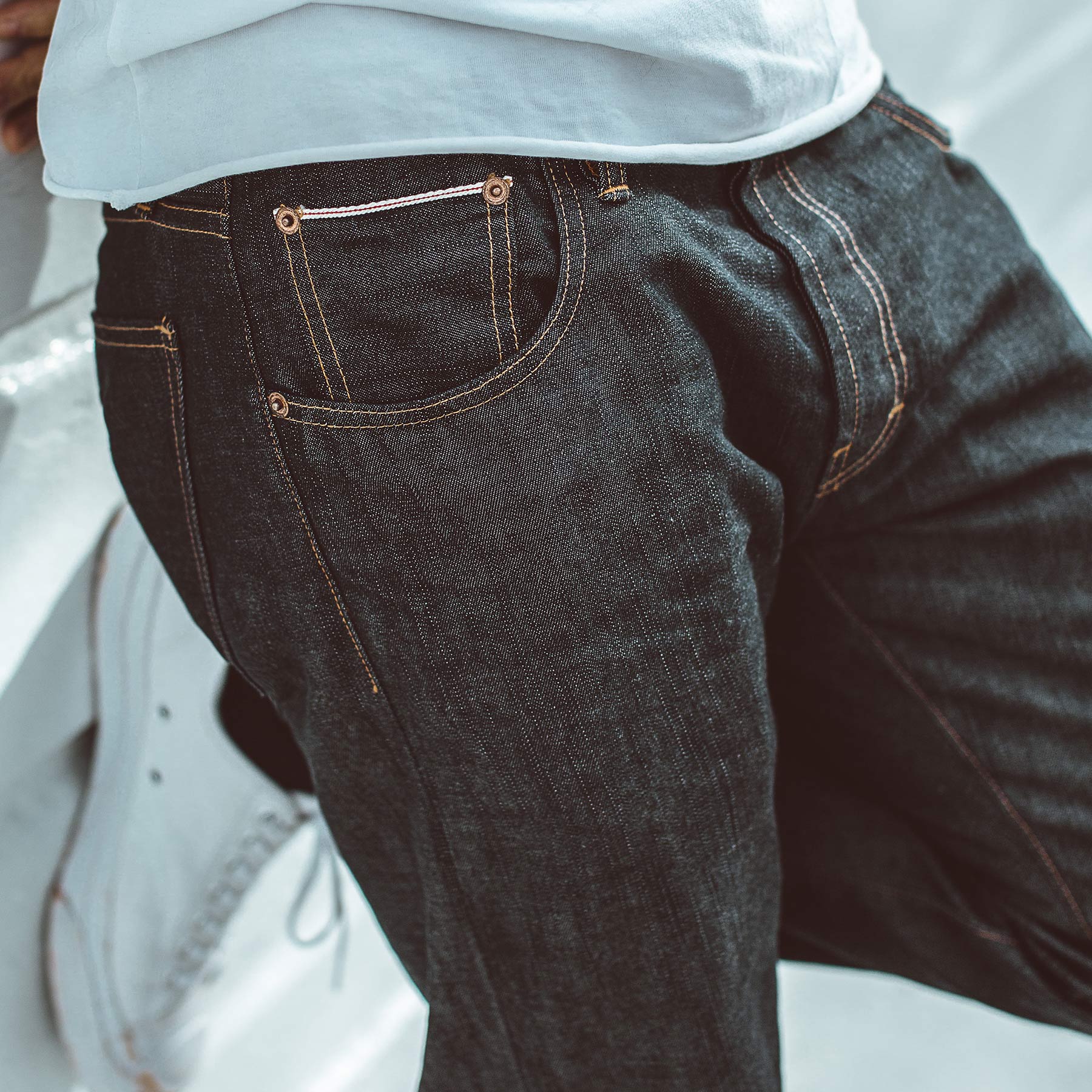 The Slim Jean in Kurabo Slub Denim - Image 5
