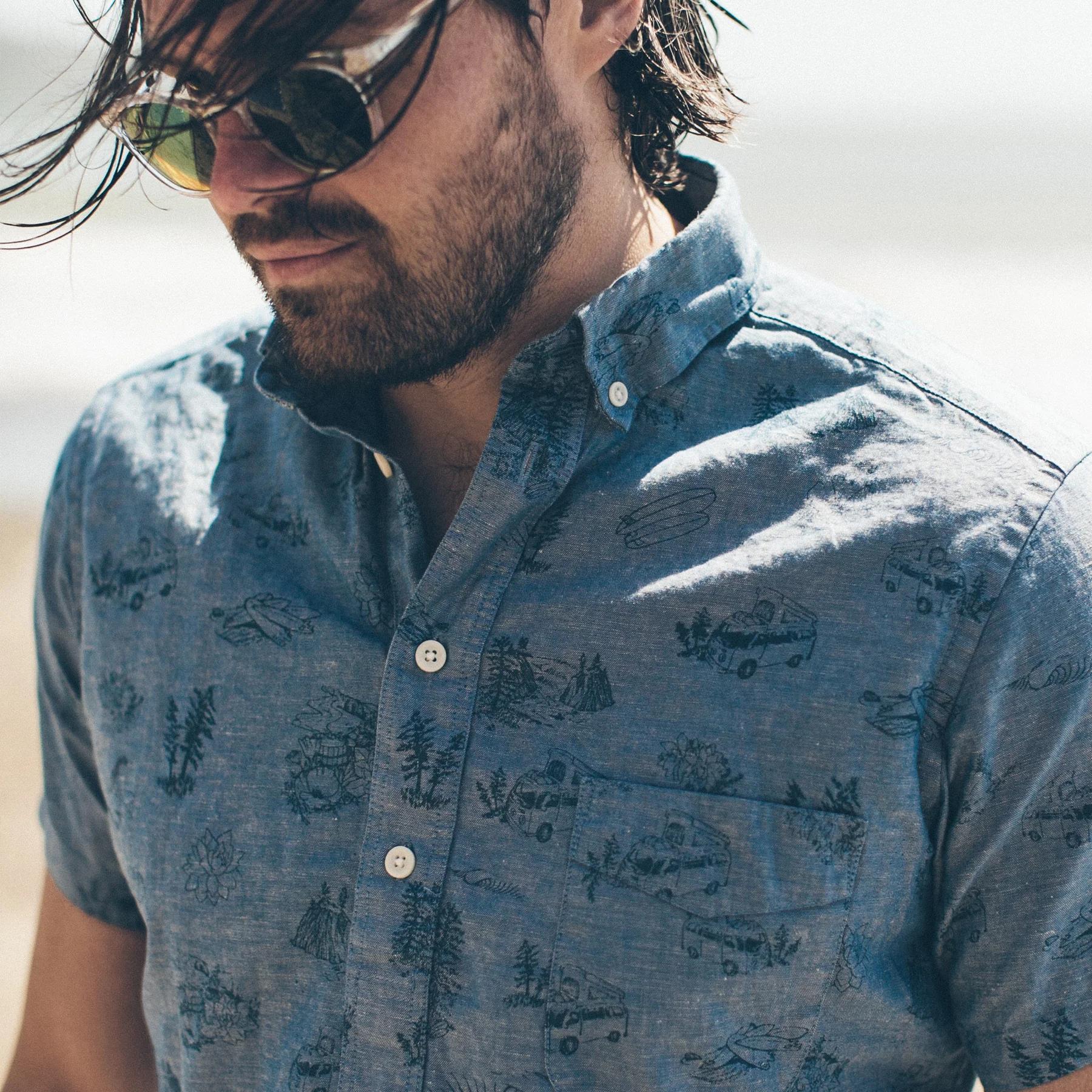The Popover in Navy Aloha - Image 2