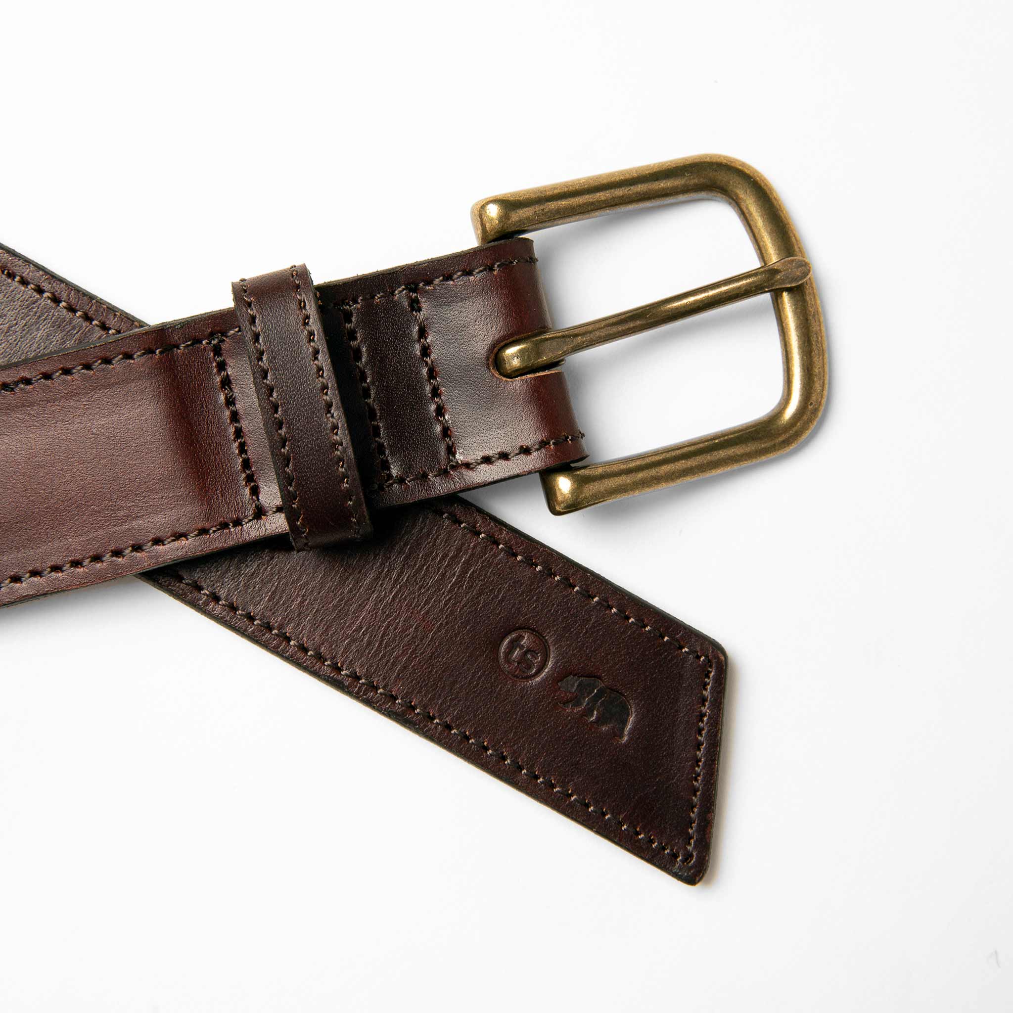 The Stitched Belt in Espresso - Image 2