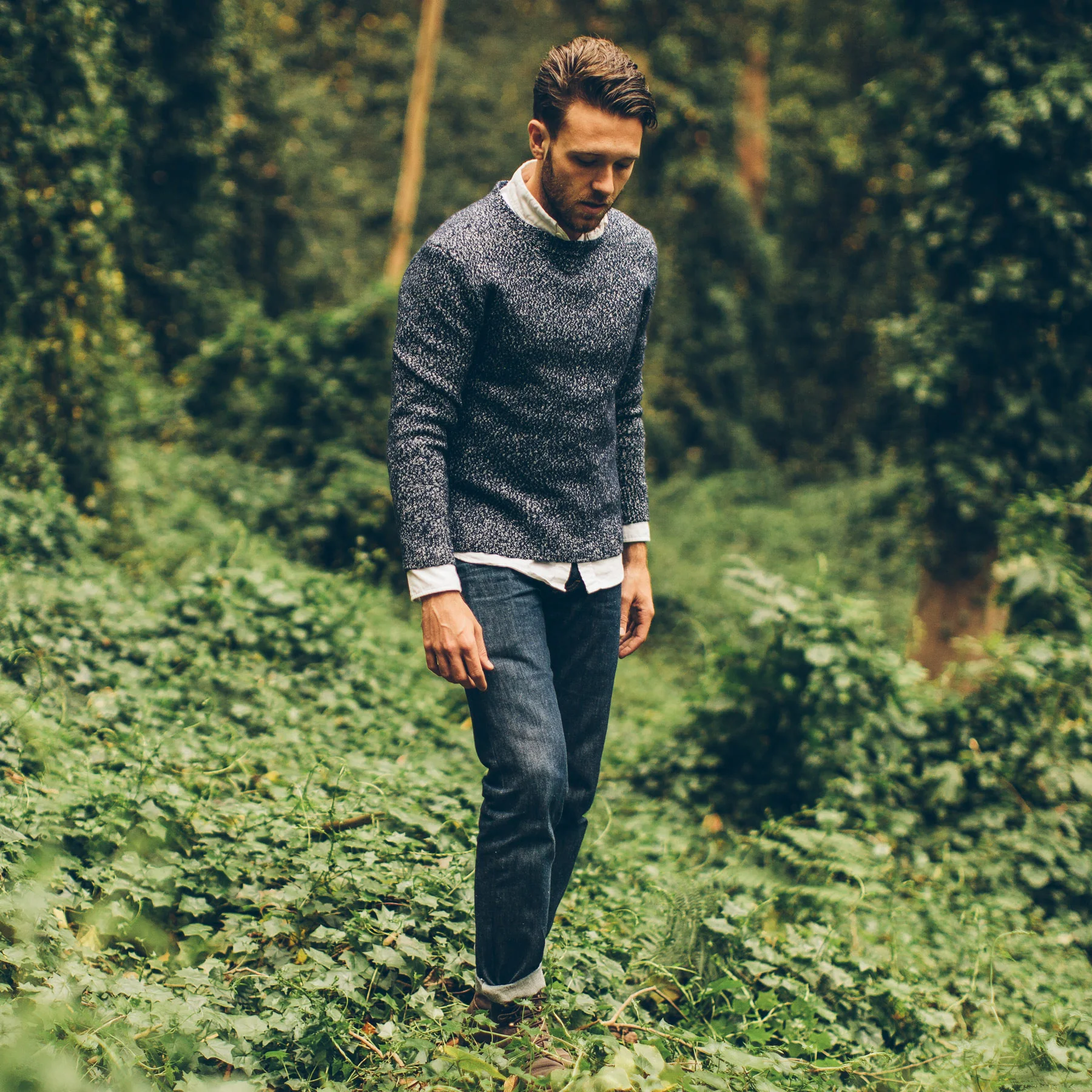 The Summit Sweater in Navy - Image 4