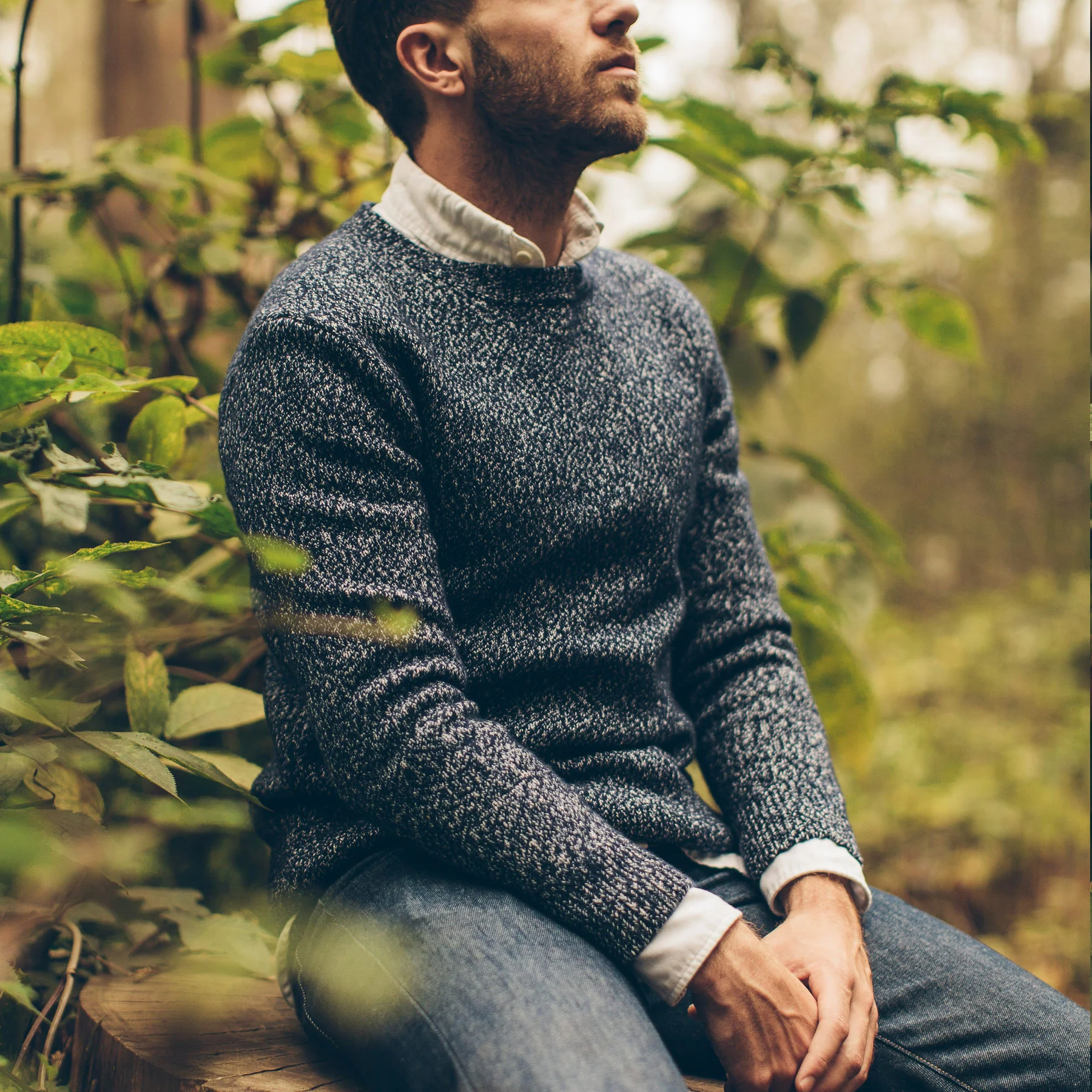 The Summit Sweater in Navy - Image 6