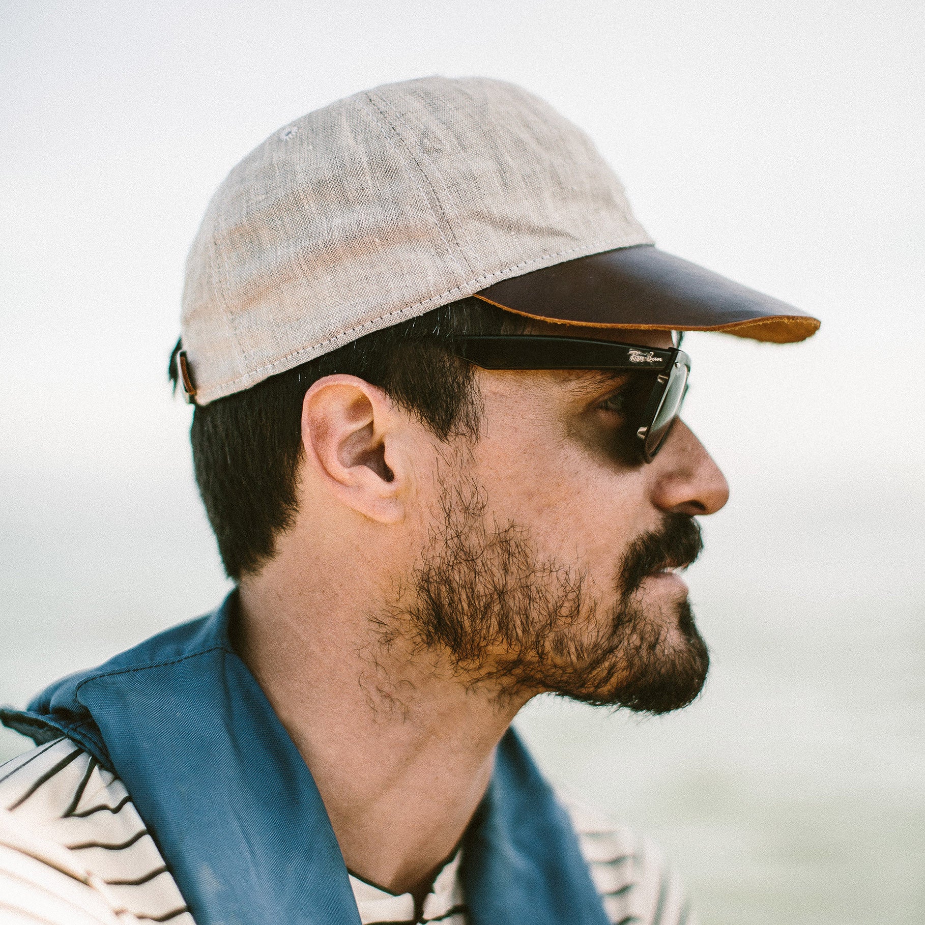 The Sun Cap in Natural Linen - Image 2