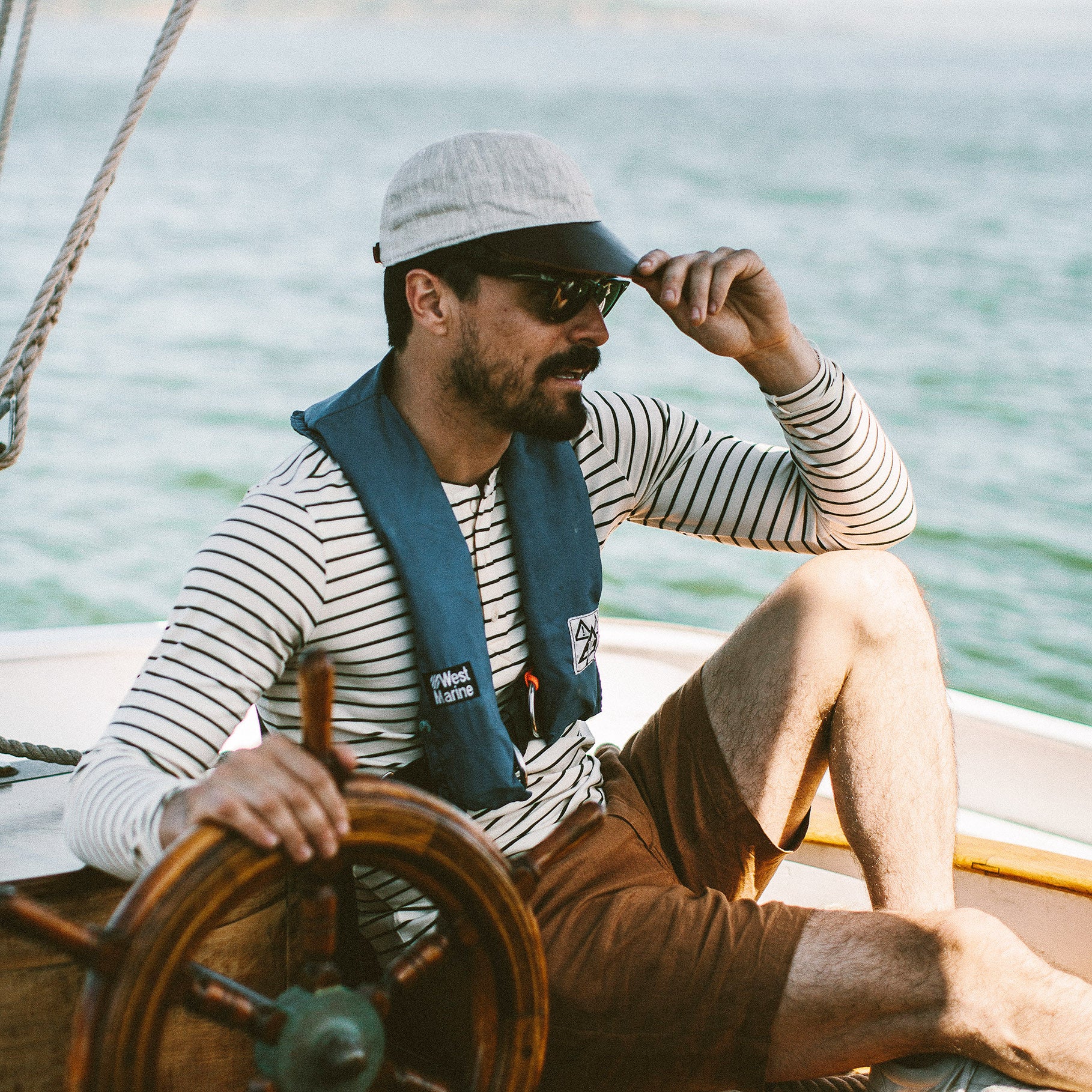 The Sun Cap in Natural Linen - Image 4