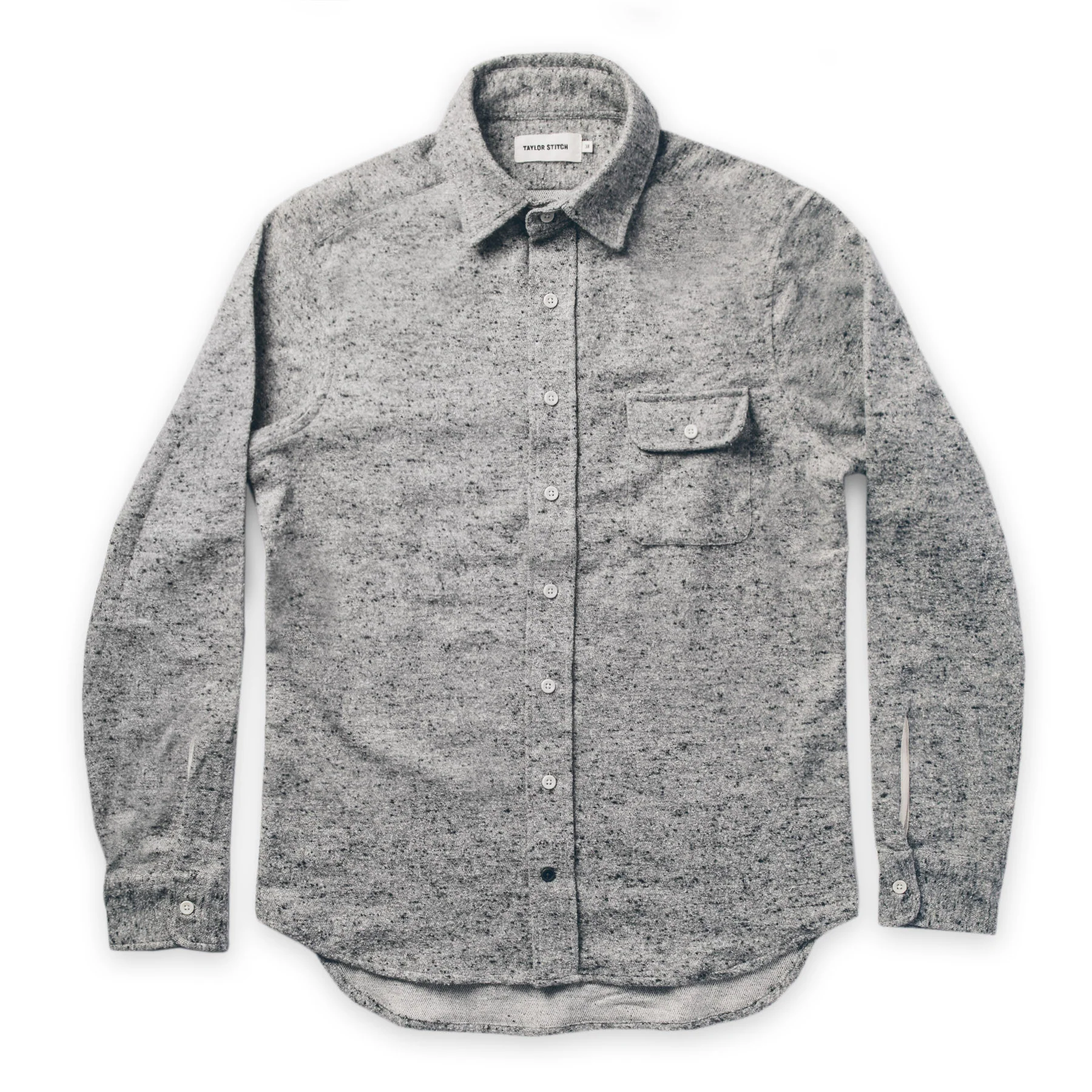 The Sun Down Shirt in Speckled Grey - Image 8