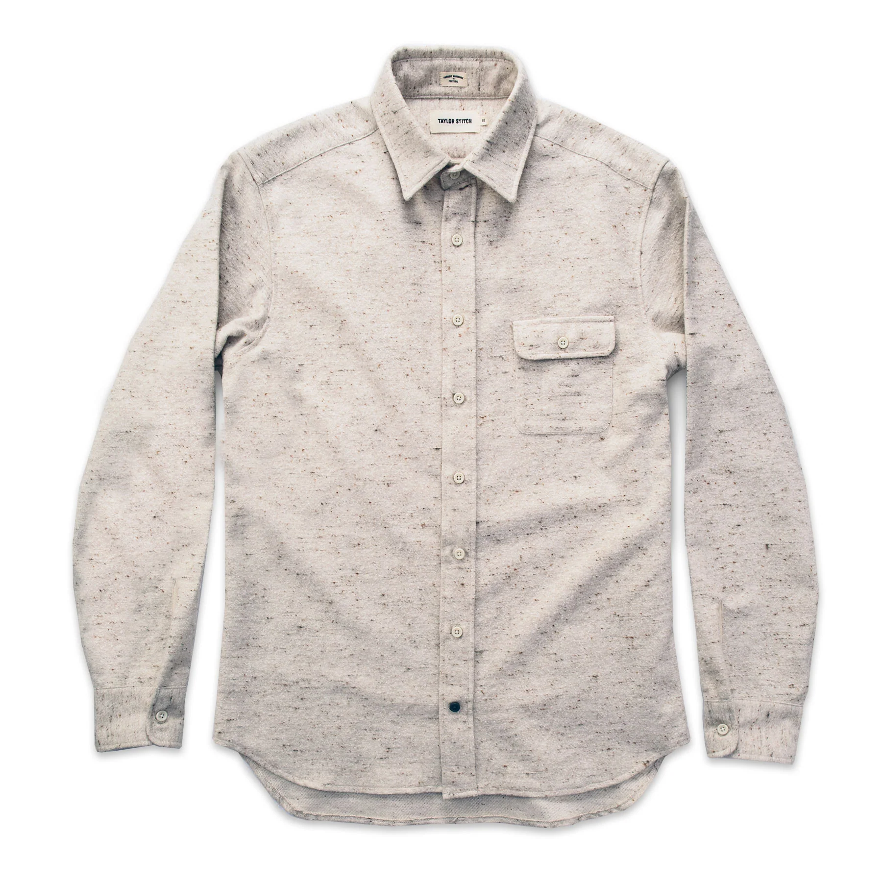 The Sun Down Shirt in Speckled Oatmeal - Image 6