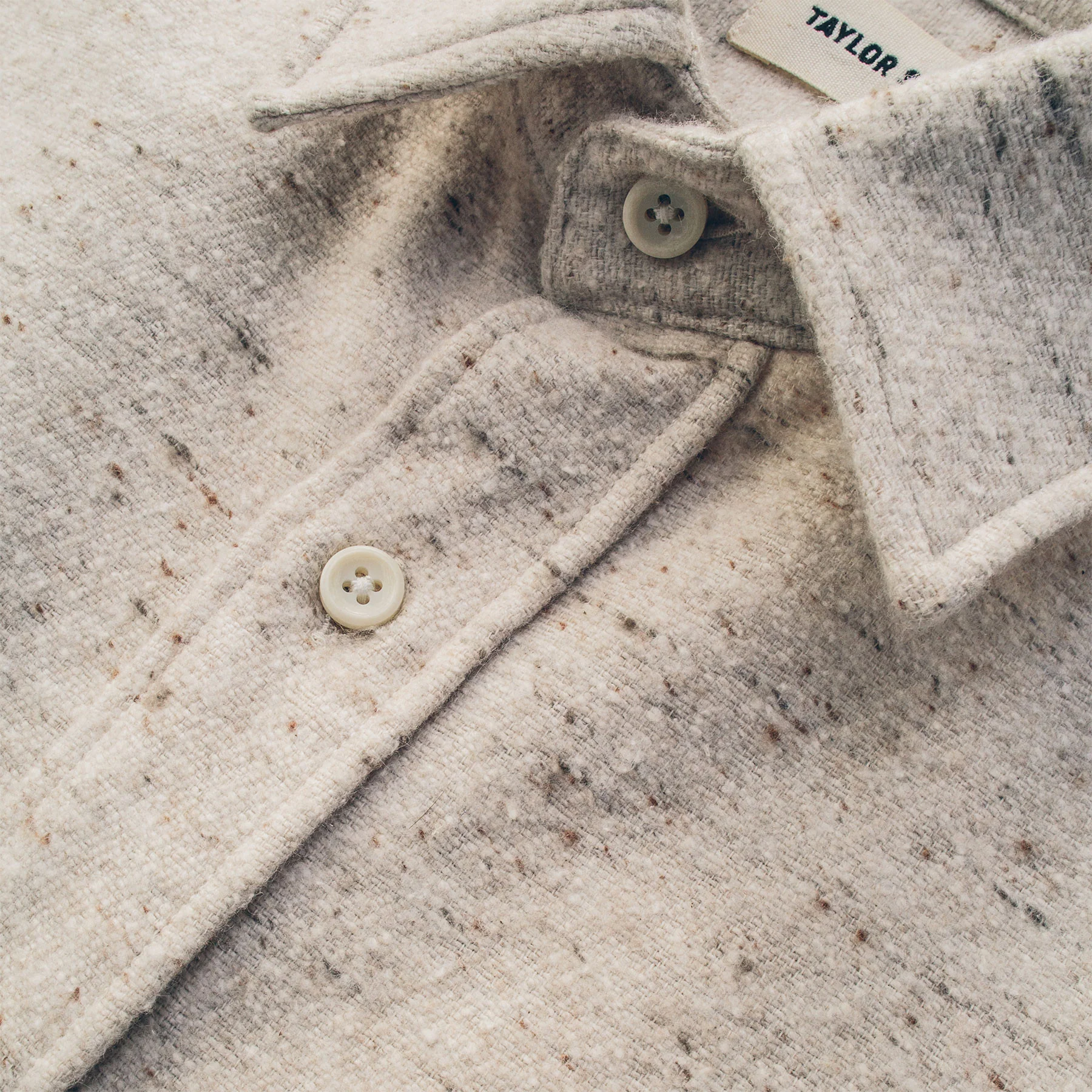 The Sun Down Shirt in Speckled Oatmeal - Image 7