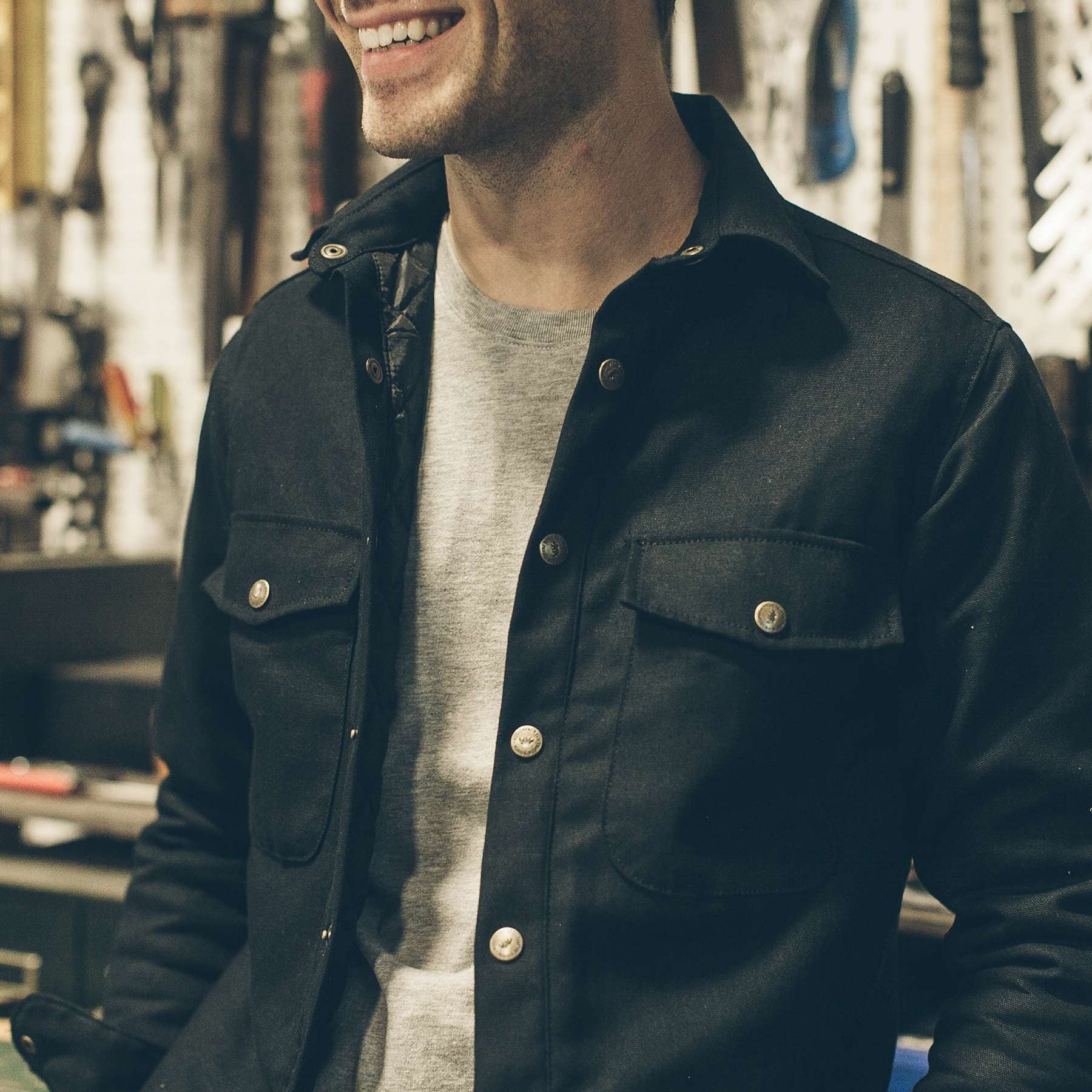 The Task Jacket in Black Canvas - Image 5