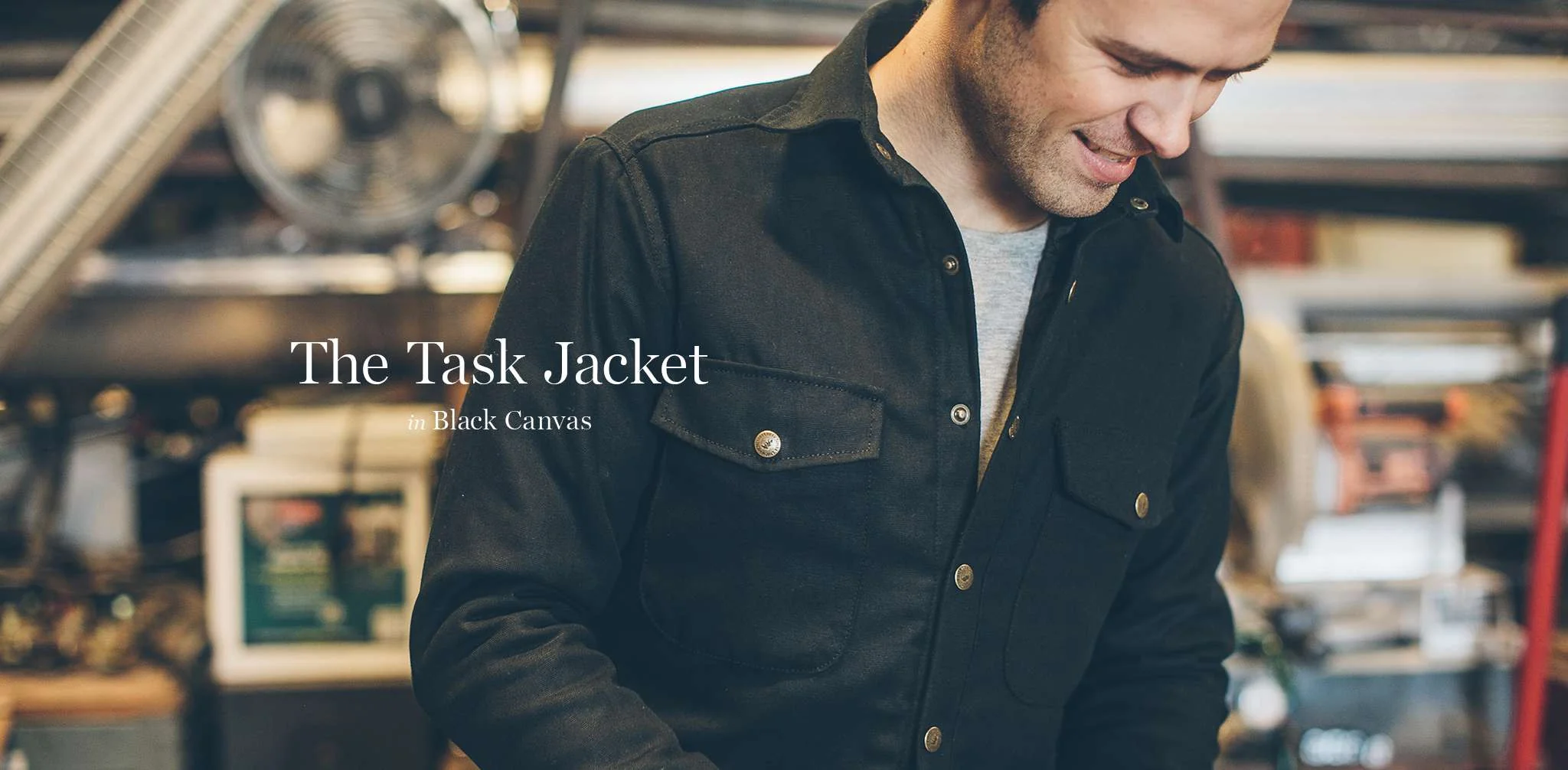 The Task Jacket in Black Canvas - Image 9