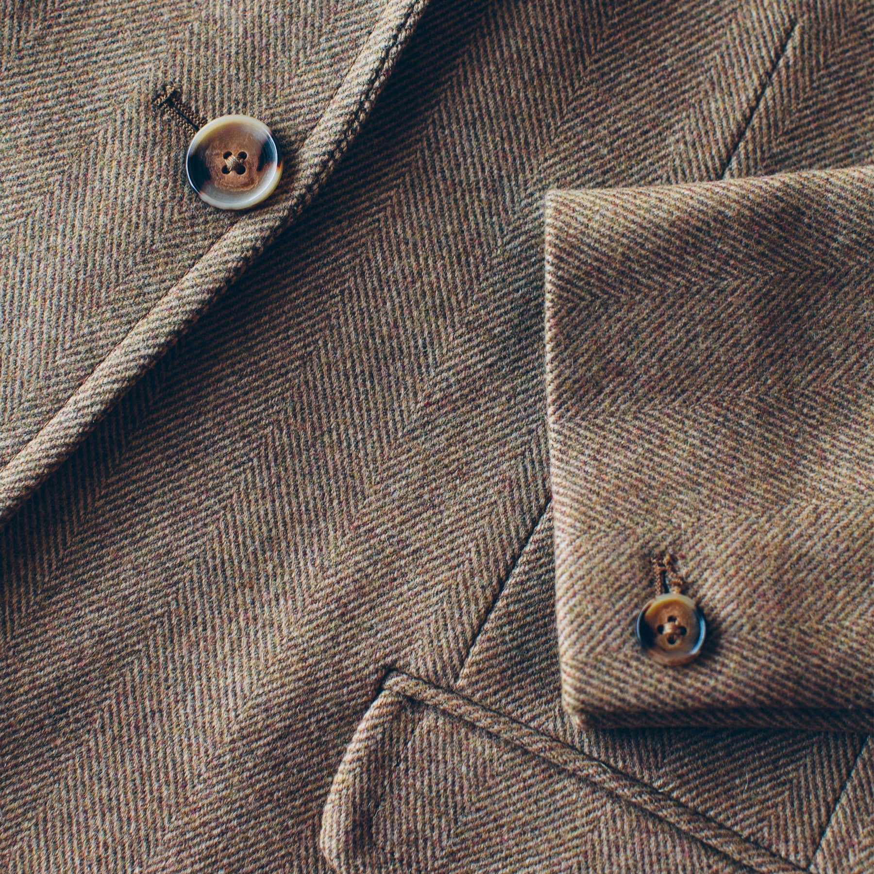 The Telegraph Blazer in Camel Italian Herringbone - Image 3