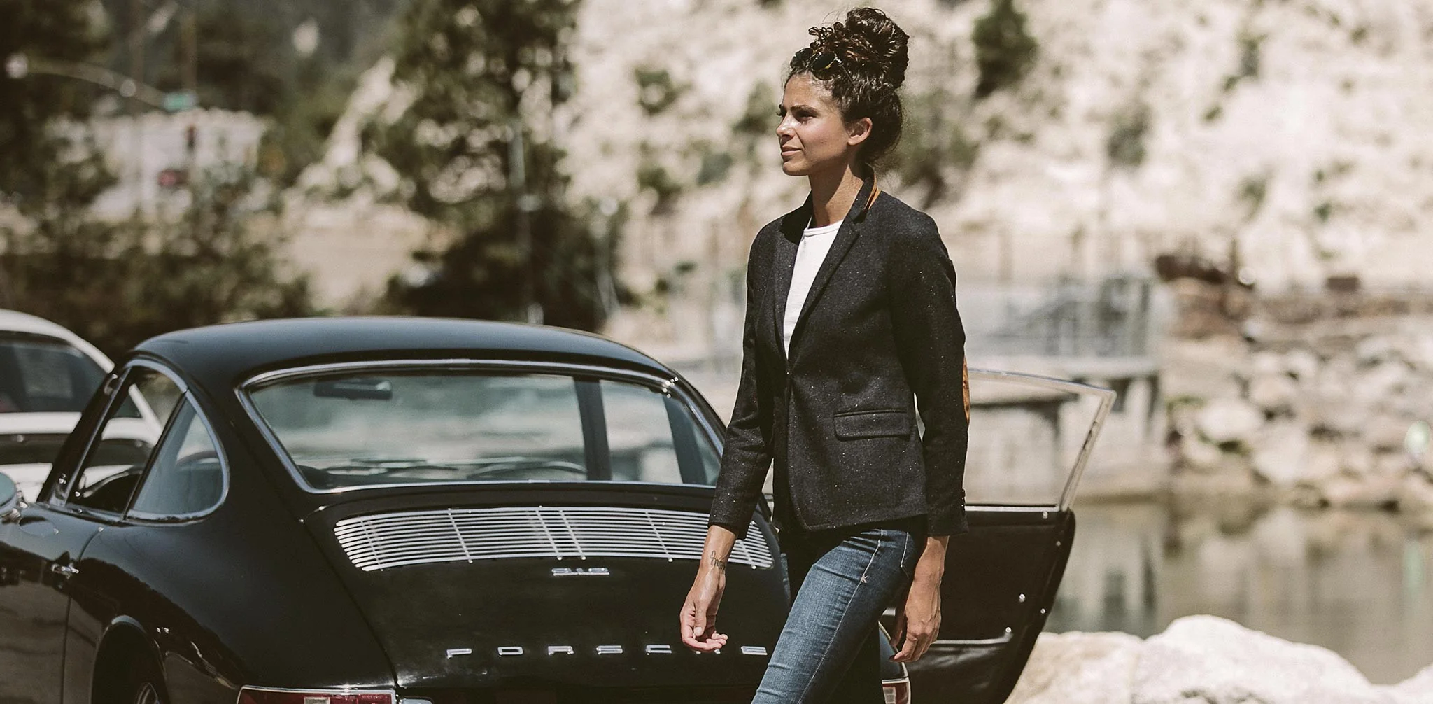 The Telegraph Blazer in Navy Donegal - Image 7