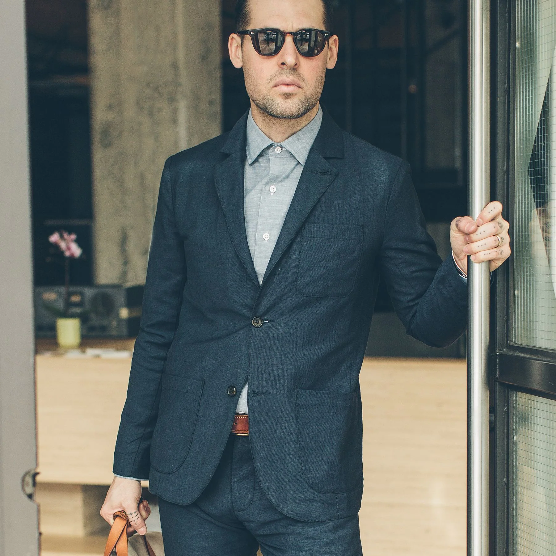 The Telegraph Jacket in Navy - Image 5