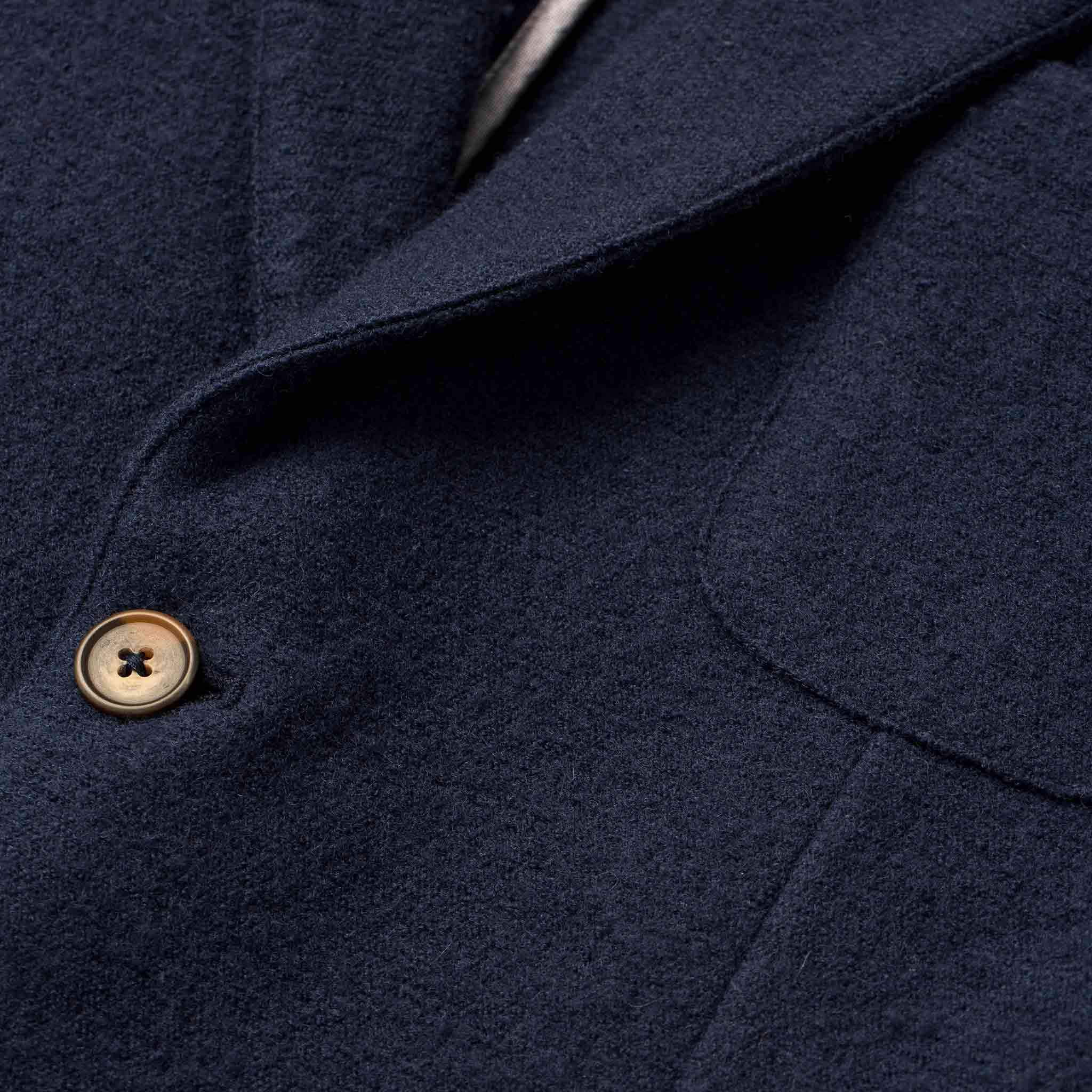 The Telegraph Jacket in Navy Boiled Wool - Image 6