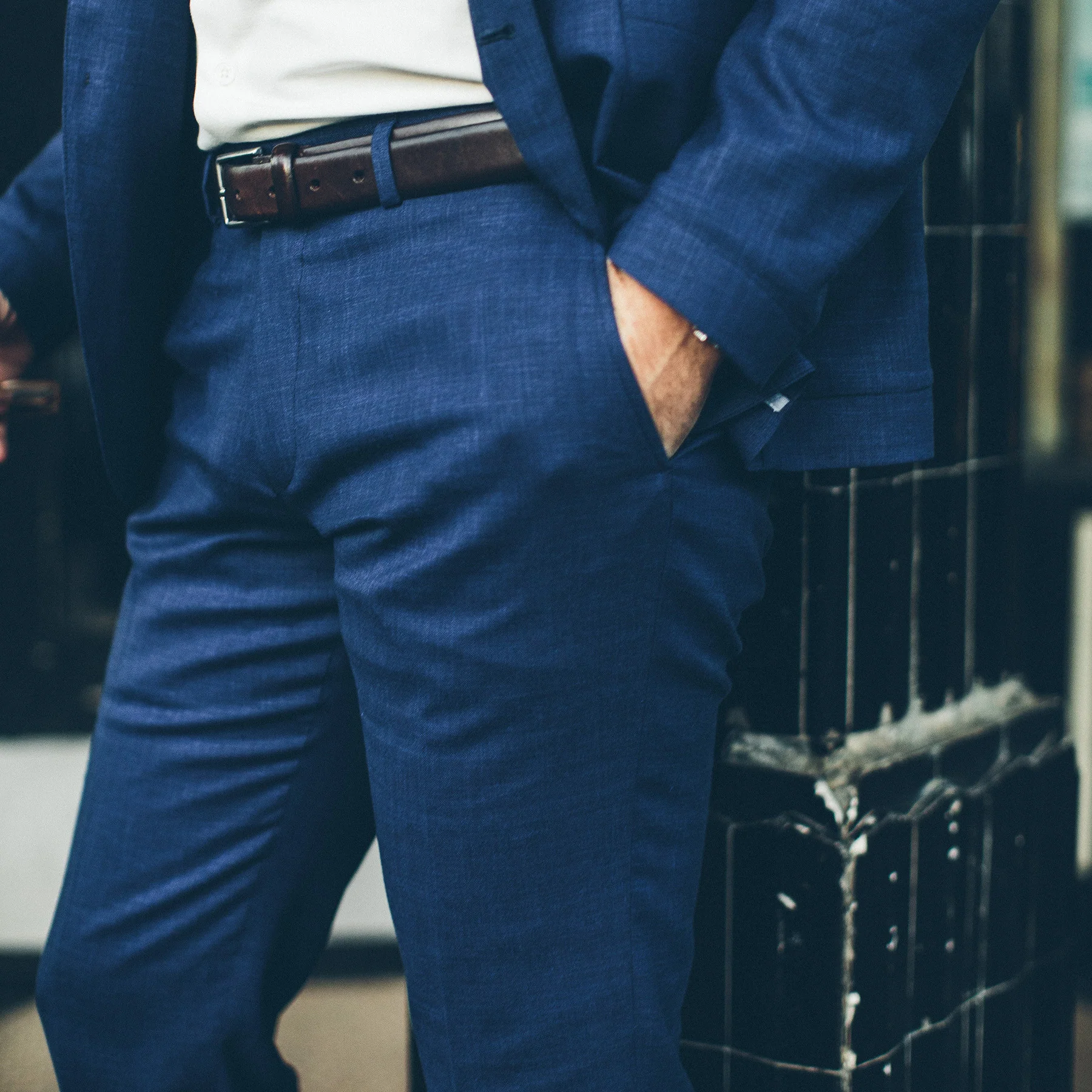 The Telegraph Trouser in Cobalt - Image 3