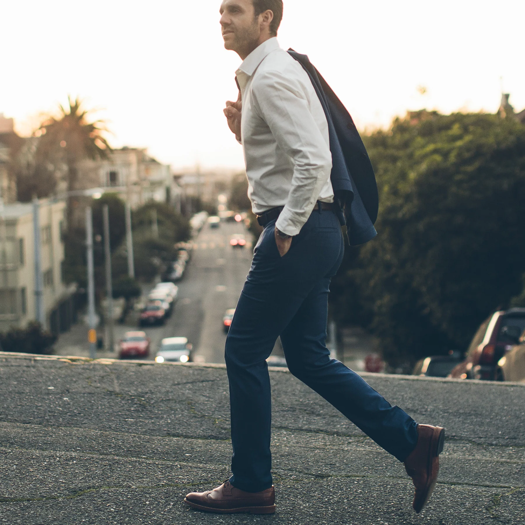 The Telegraph Trouser in Cobalt - Image 5