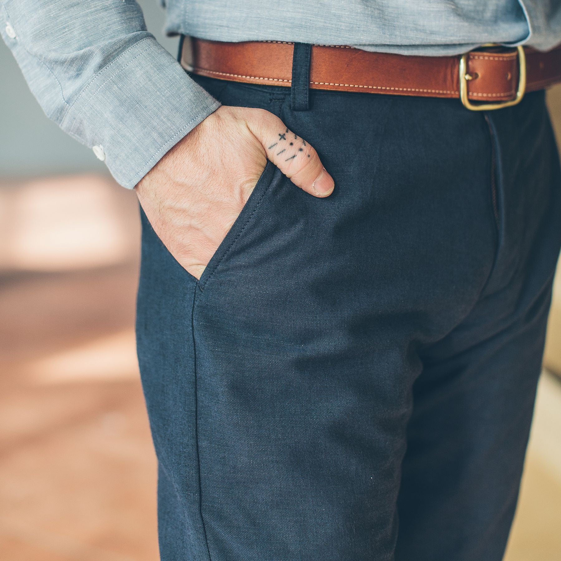 The Telegraph Trouser in Navy - Image 5