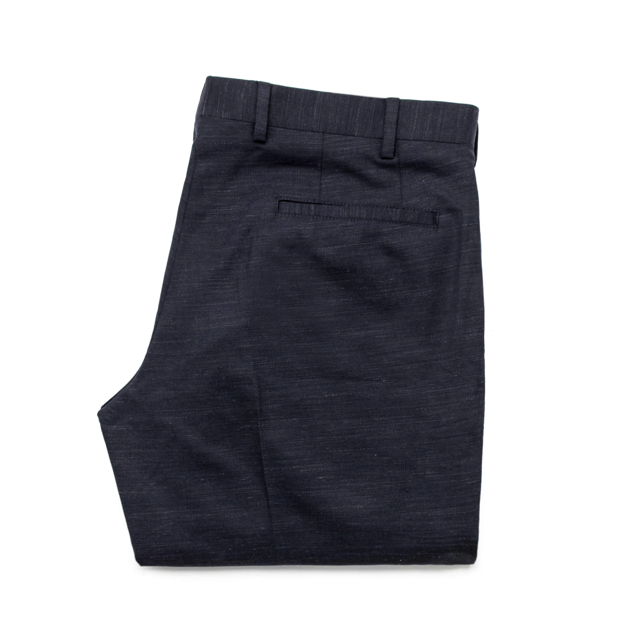 The Telegraph Trouser in Navy Slub - Image 8