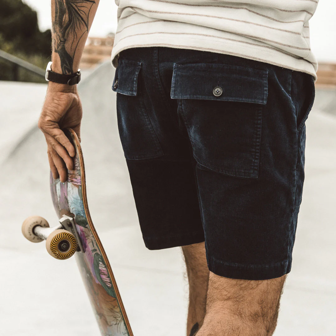 The Trail Short in Navy Cord - Image 5