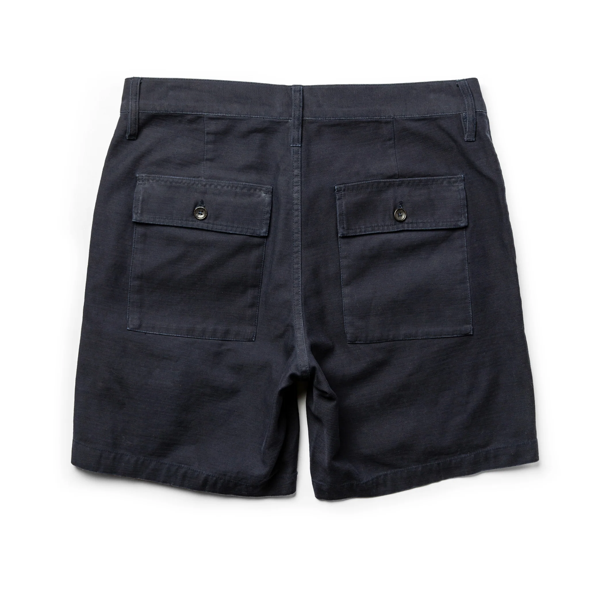The Trail Short in Navy Slub Sateen - Image 10