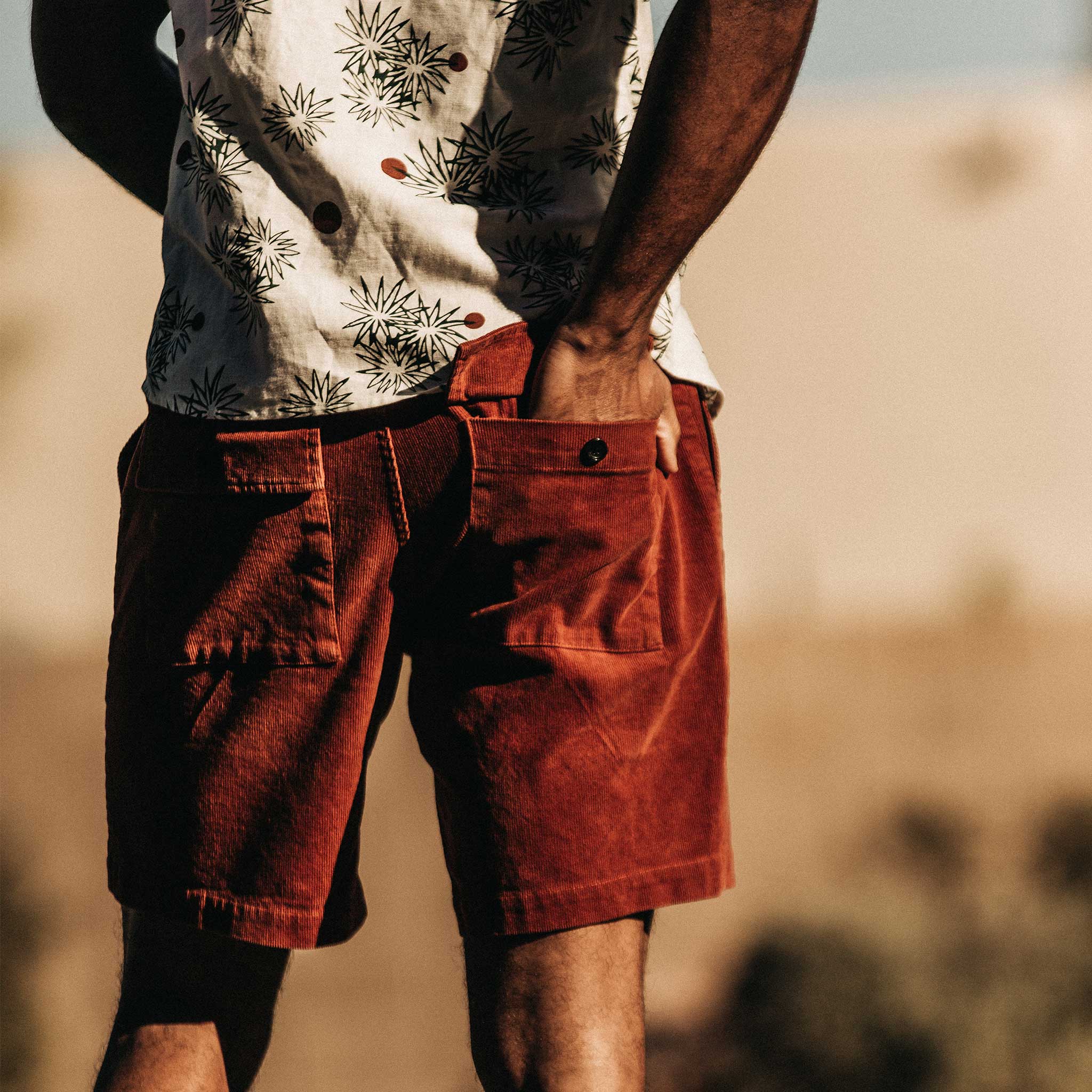 The Trail Short in Rust Cord - Image 5