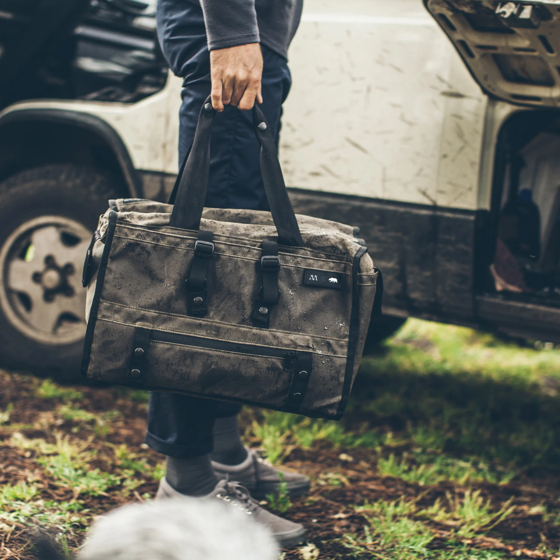 The Transit Duffel in Oak Waxed Canvas - Image 7