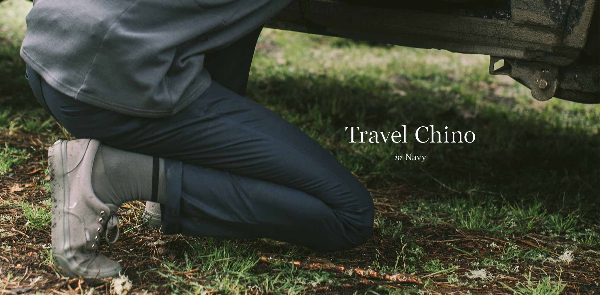 The Travel Chino in Navy - Image 8