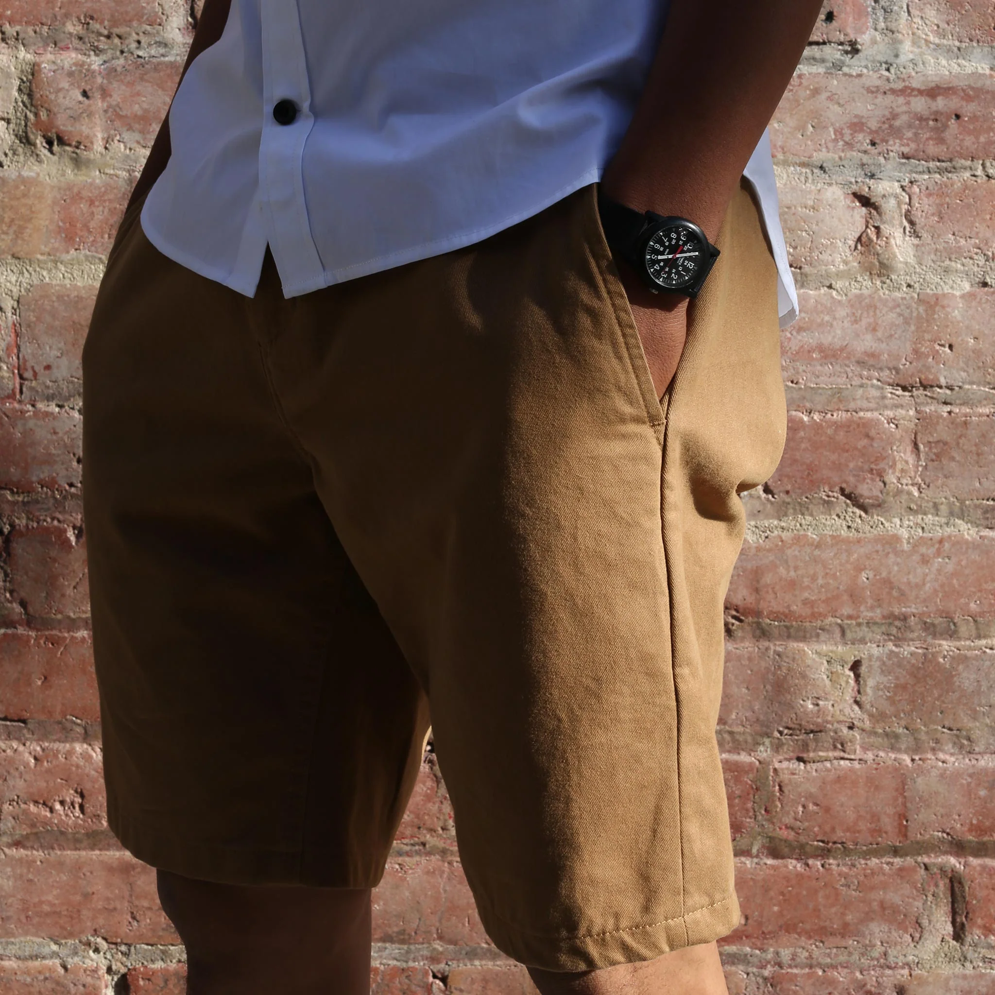 The Travel Short in British Khaki - Image 3