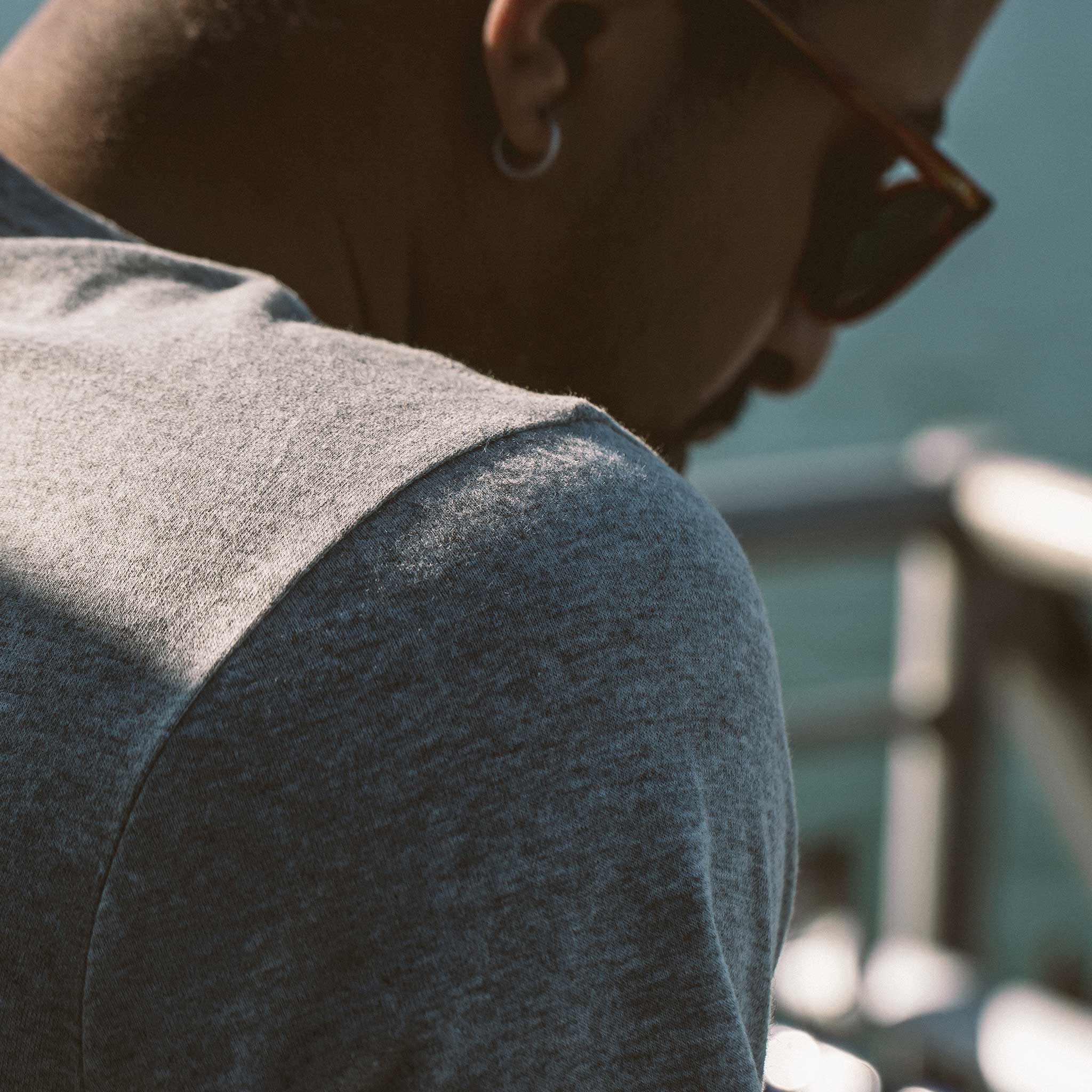 The Triblend Tee in Grey - Image 4