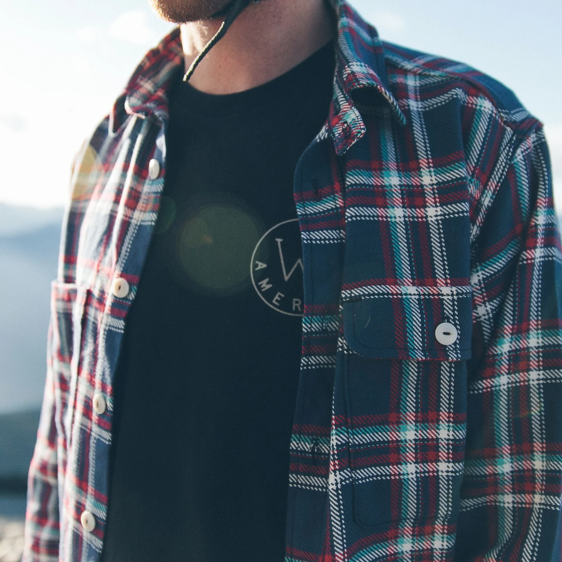 The Triple Needle Moto Utility Shirt in Navy - Image 4